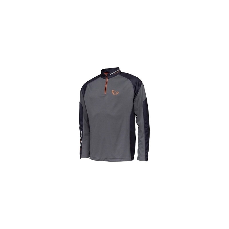 SG TOURNAMENT SHIRT 1/2 ZIP M SEDONA GREY