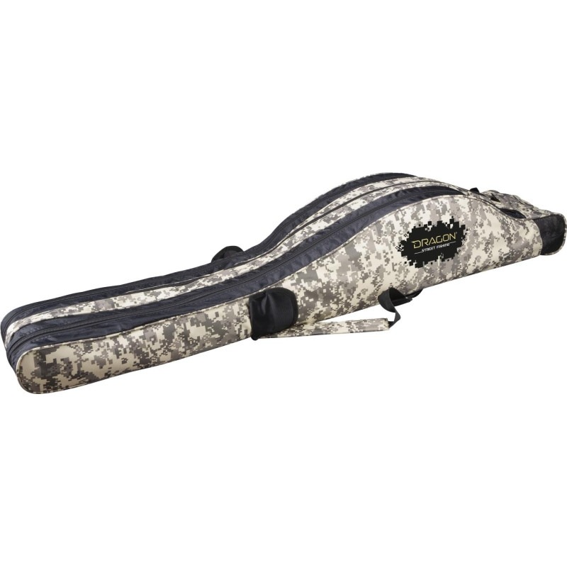 Trójkomorowy Pokrowiec Na wędki Dragon STREET FISHING 145 cm