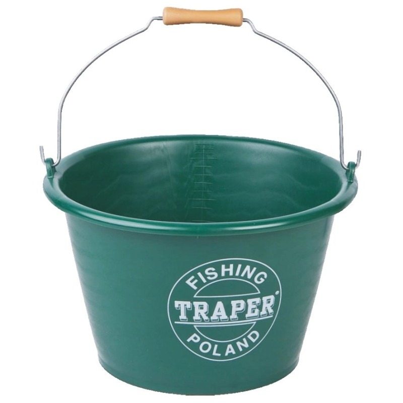 WIADRO ZANĘTOWE TRAPER 17L ZIELONE 23000