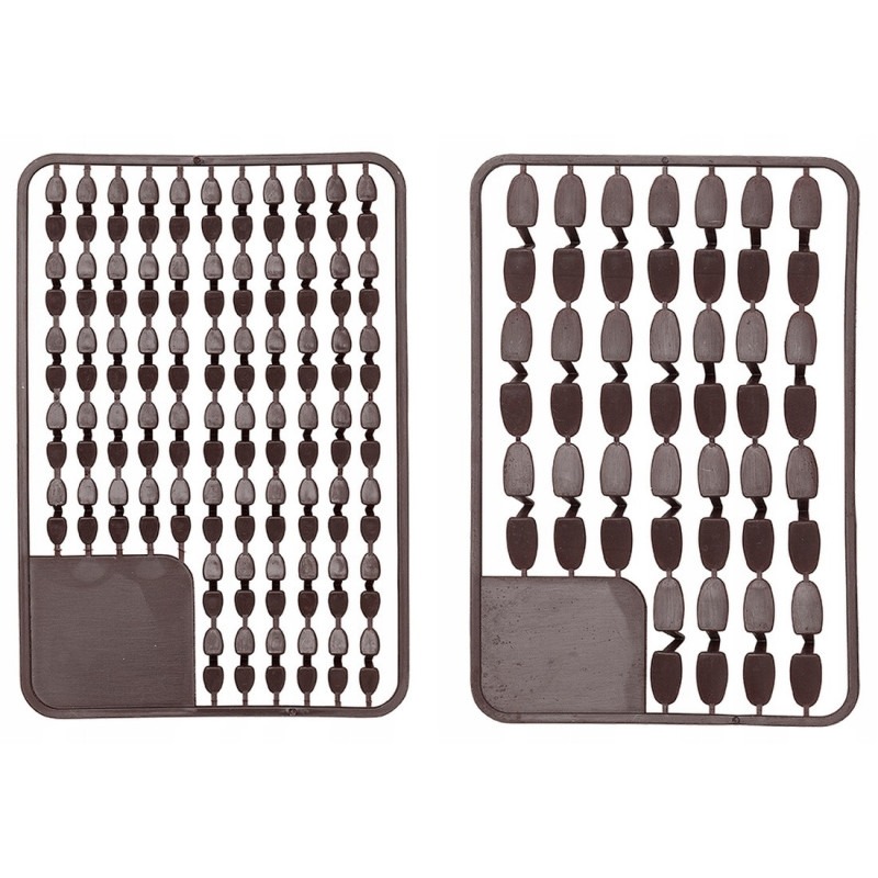 Madcat Pellet Stops 2X25PCS L DARK BROWN