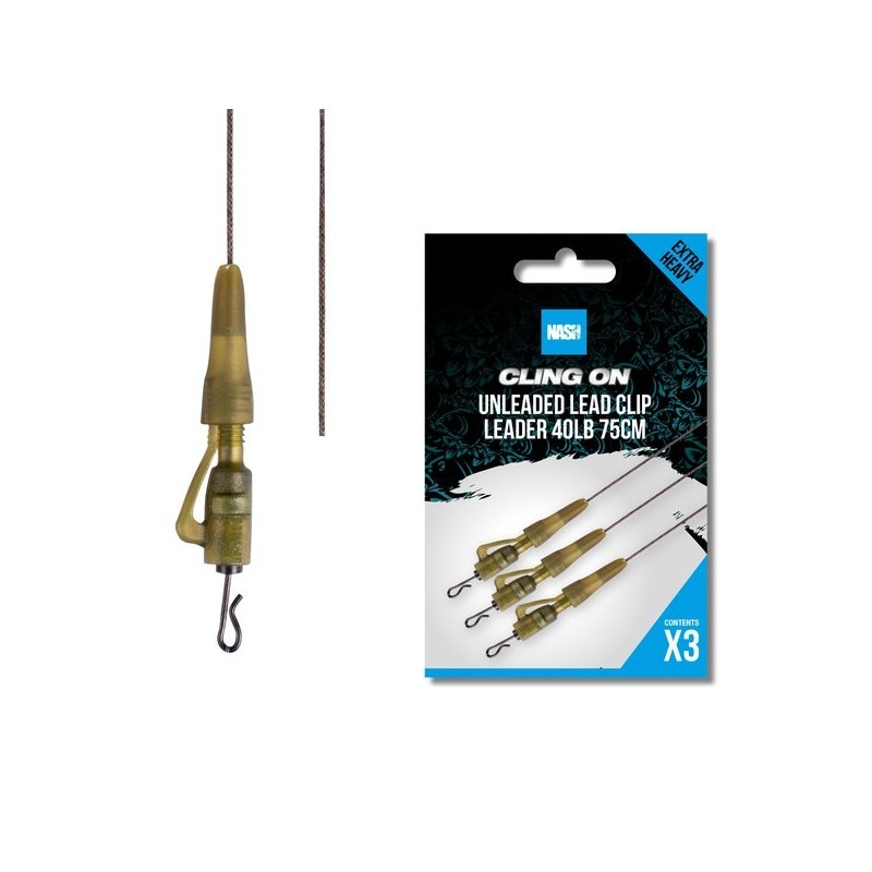 Nash Cling On Unleaded Lead Clip Leader 75cm