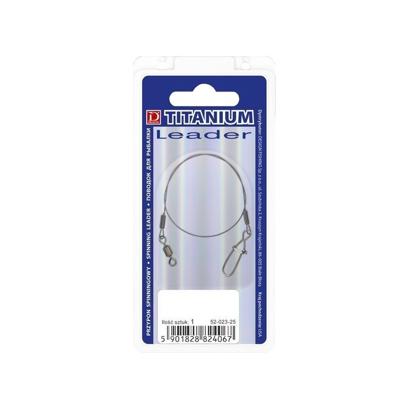 240420256809f10dc4255.jpeg Przypon Dragon Titanium WIRE CLASSIC 30CM 14KG 51-014-30 - obrazek 1