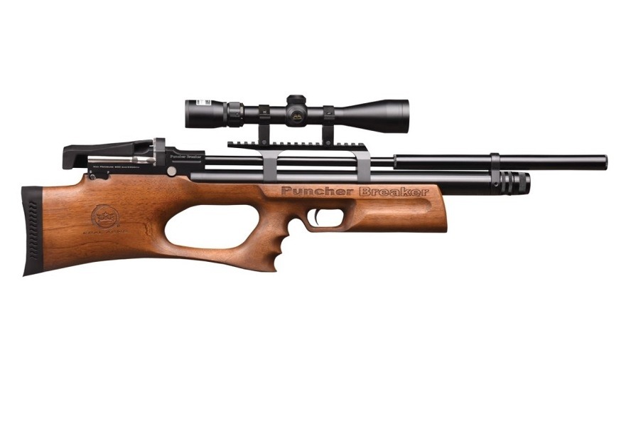 Karabinek wiatrówka KRAL PUNCHER BREAKER WS Silent 4,5 PCP-drewno (KPBWS45) ekp<17J