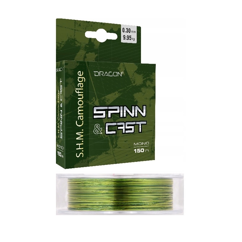 300420256811e73835643.jpeg Żyłka DRAGON Camouflage Spinn&Cast 0.25mm/7.10kg 150m 4-kolor. - obrazek 1