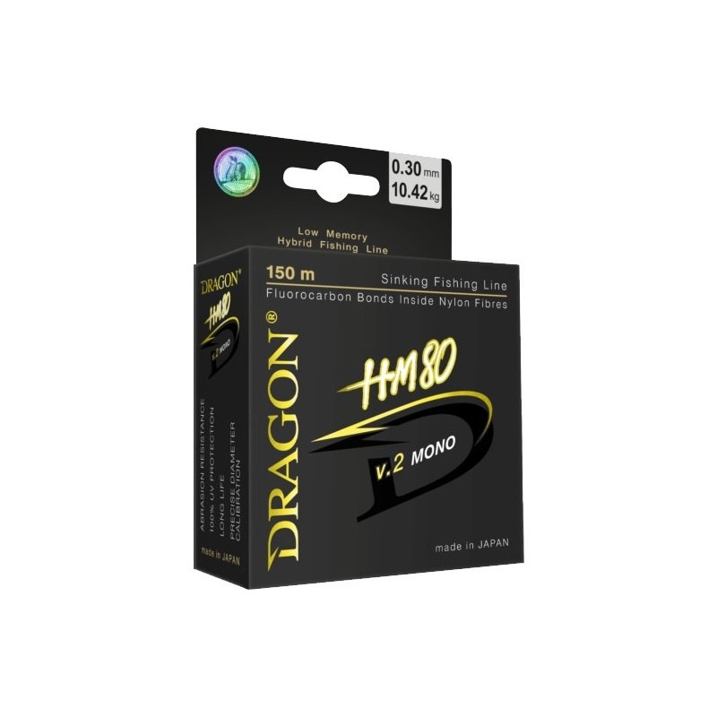 ŻYŁKA DRAGON HM80 V.2 MONO 0.142MM 2.81KG 150M JASNOZIELONA PDF-30-00-114