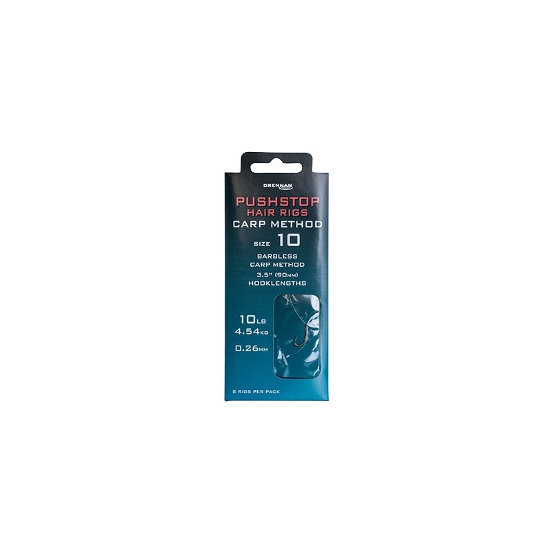 Haczyk Z Przyponem DRENNAN PUSHSTOP HAIR RIGS CARP METHOD NR.12 9CM