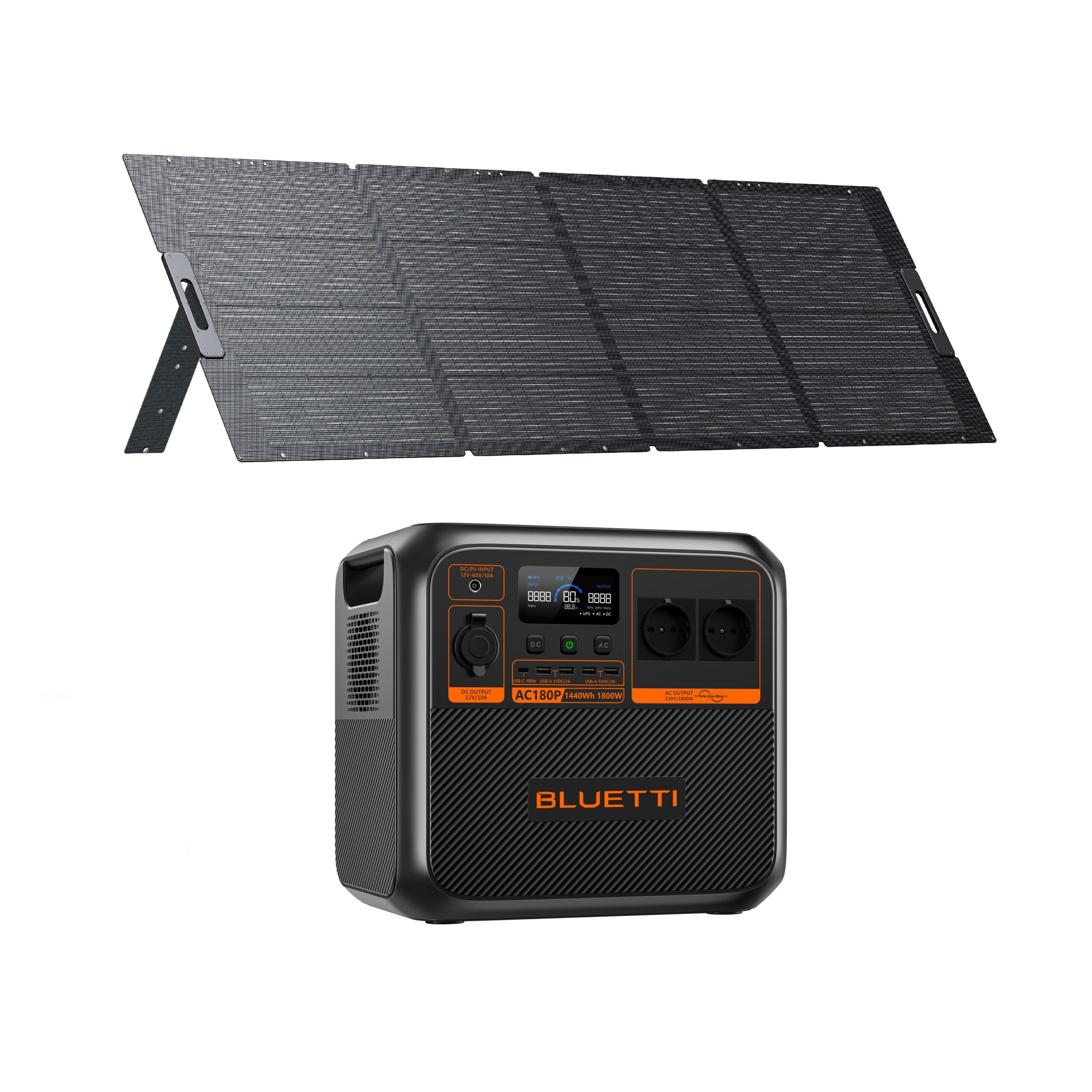 Zestaw Przenośnej stacji zasilania z panelem słonecznym 350 W BLUETTI
