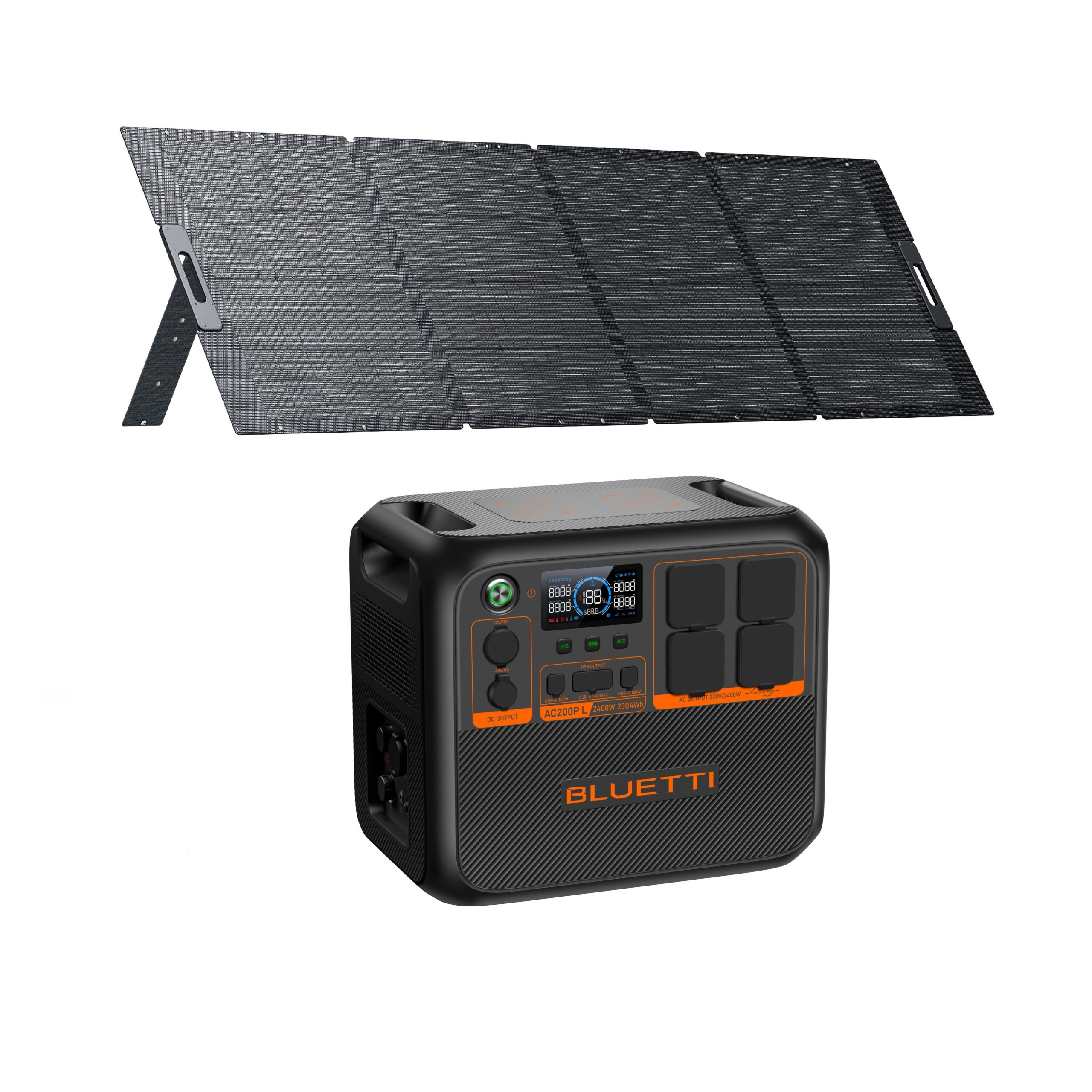 Profesjonalna stacja zasilająca z panelem słonecznym 350 W BLUETTI AC200PL