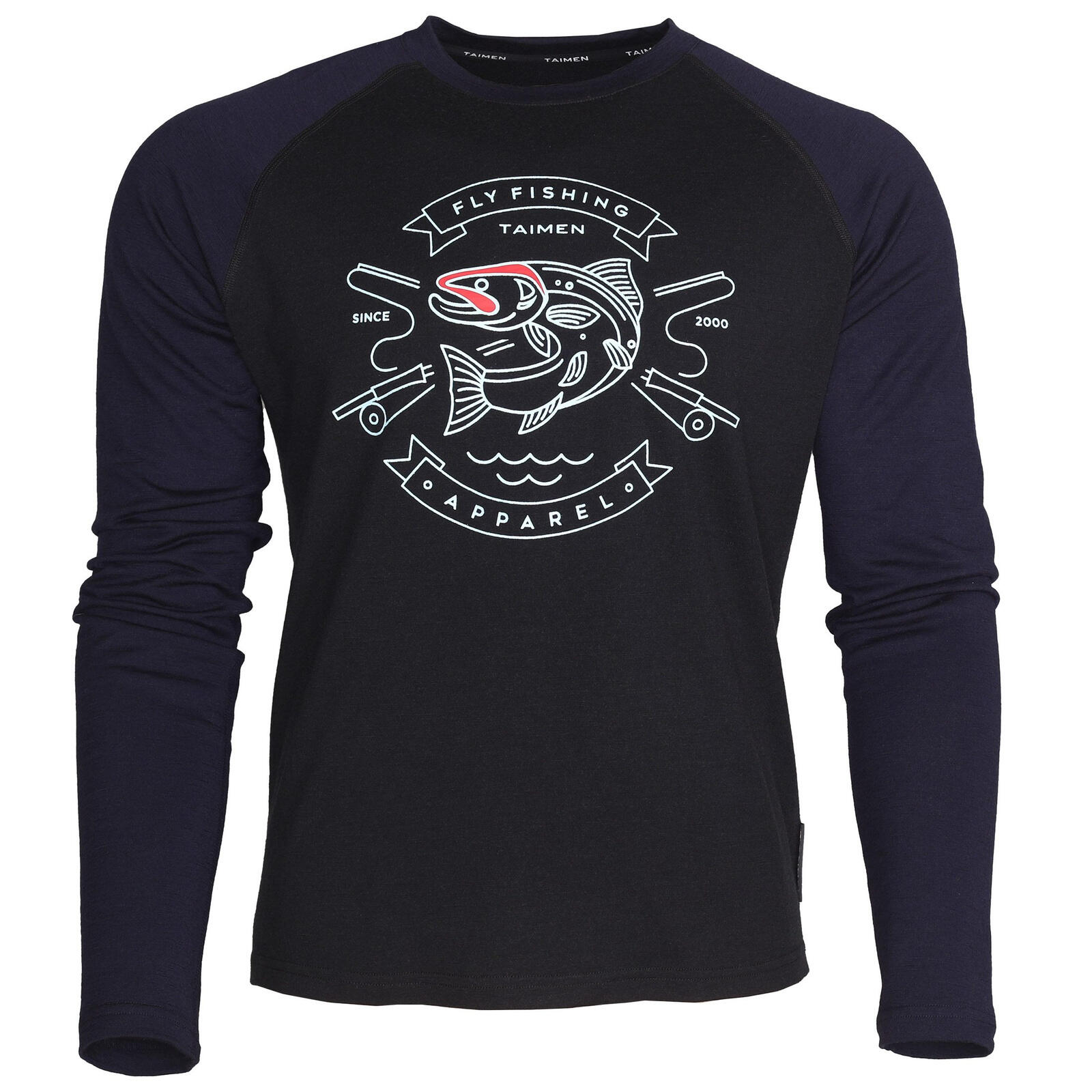 Koszulka merino Taimen Kerulen - Midnight/Black