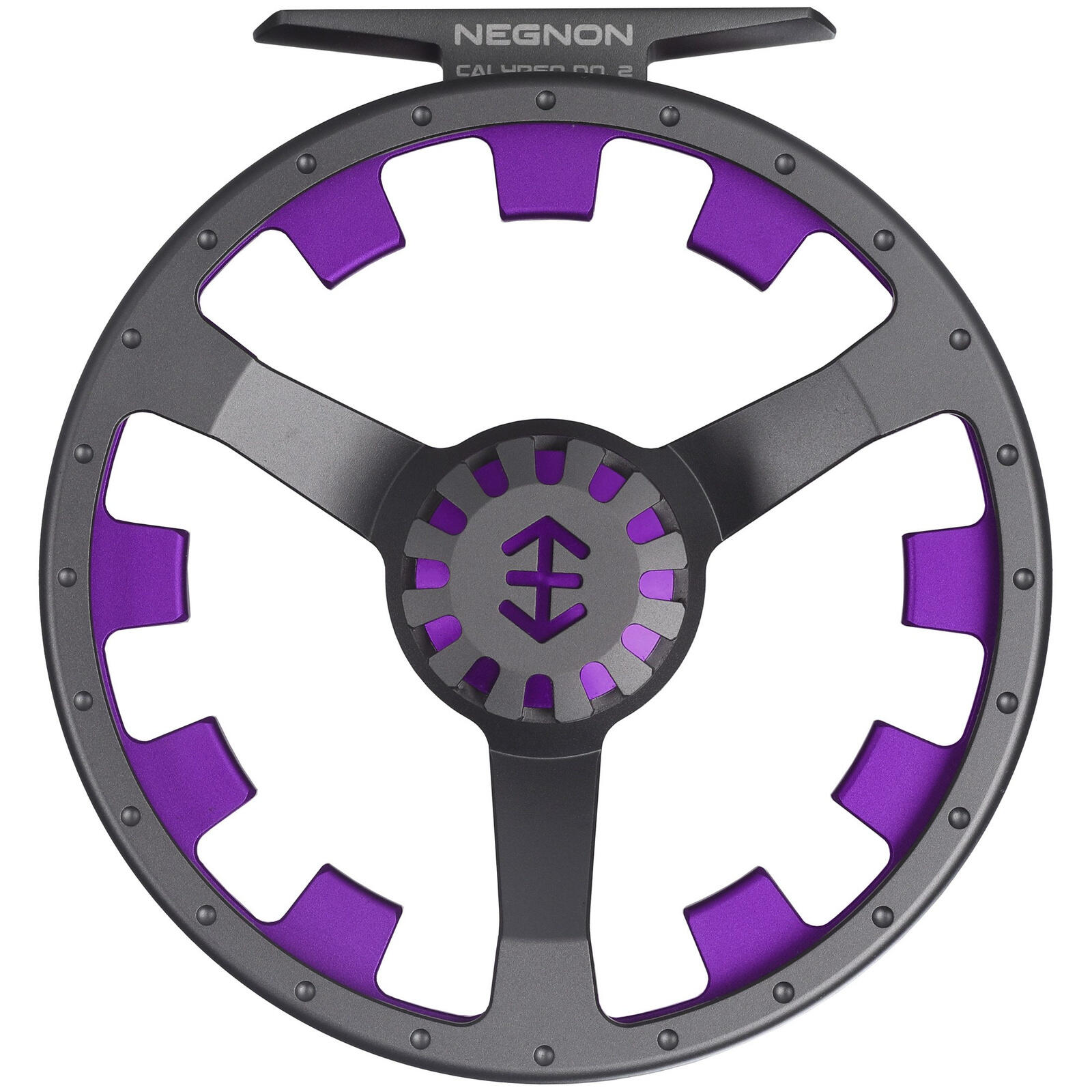 Kołowrotek muchowy - Negnon Calypso Titan Gray - Purple No. 2