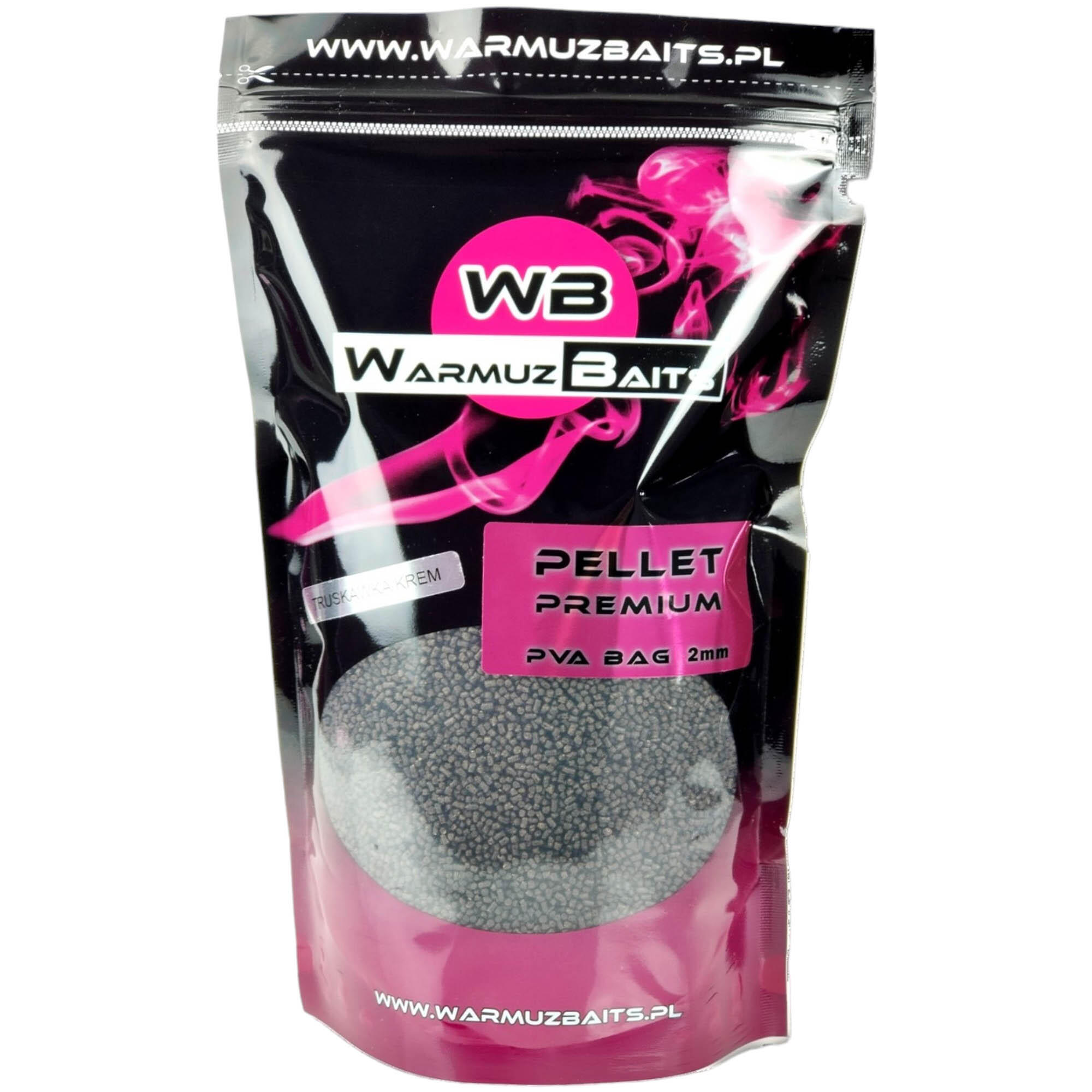 Pellet Zanęta Warmuz Baits Truskawka Krem Premium Pva Bag 2Mm 900G