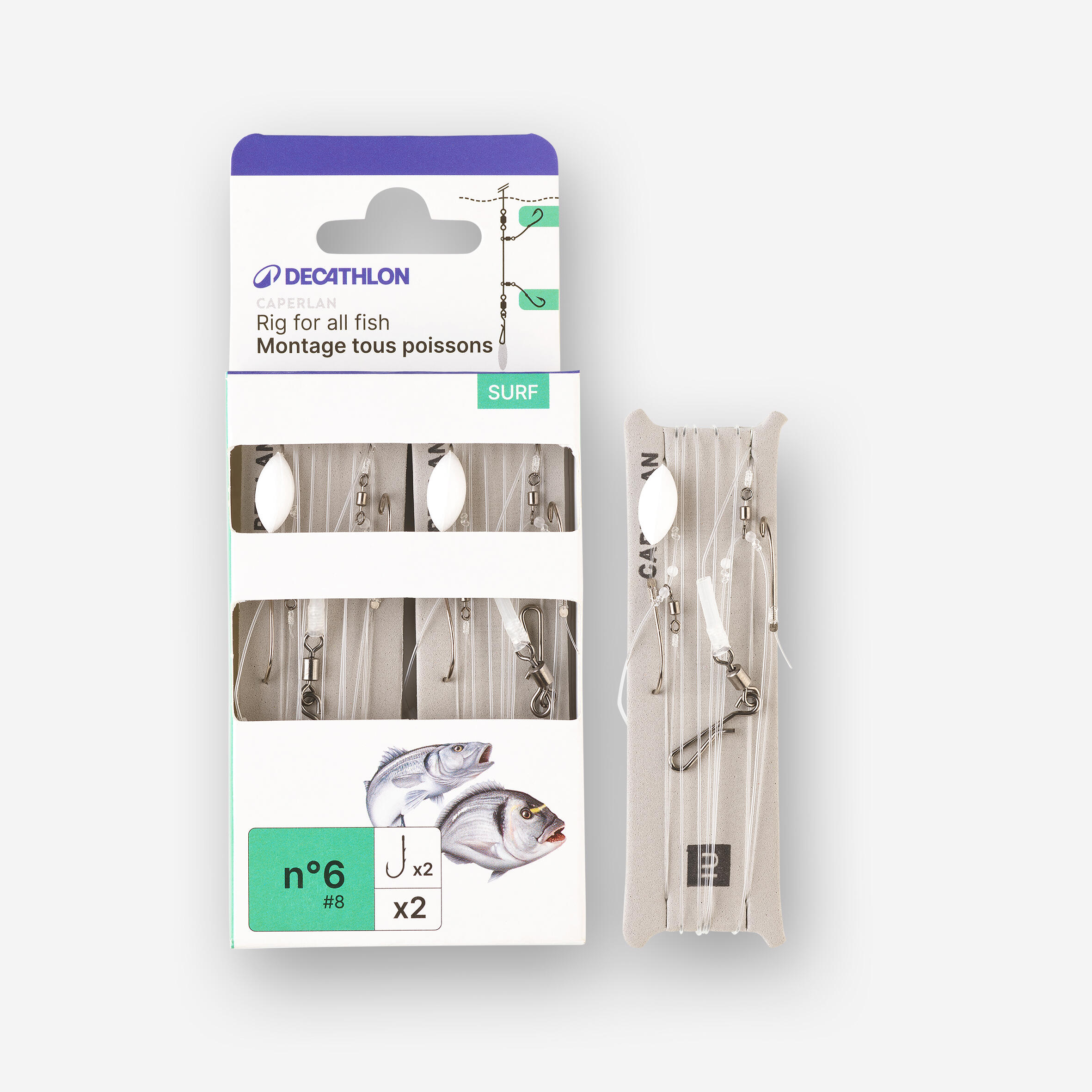 Przypon surfcastingowy Caperlan SYMB LGT X2 nr 6