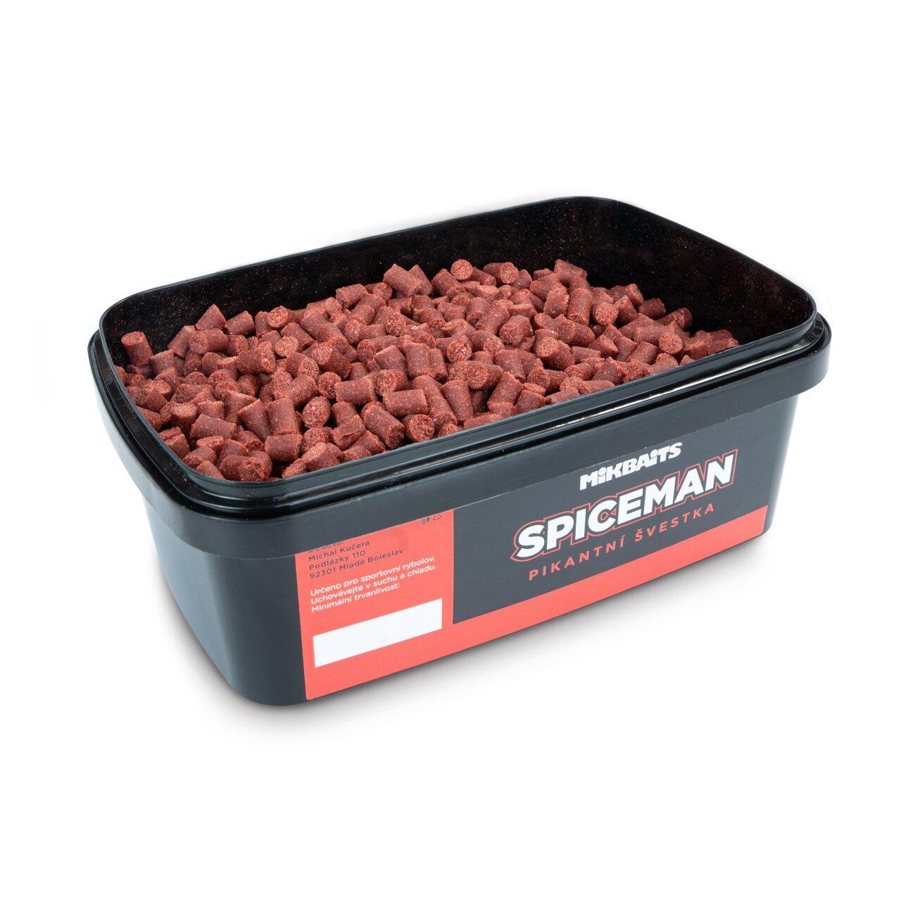 Pellet Zanętowy Mikbaits Spiceman Pellets 700G - Pikantna Śliwka 6Mm