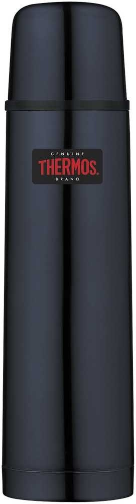 Termos z przyciskiem na nakrętce - 500 ml - z kubkiem THERMOS - ciemnoniebieski