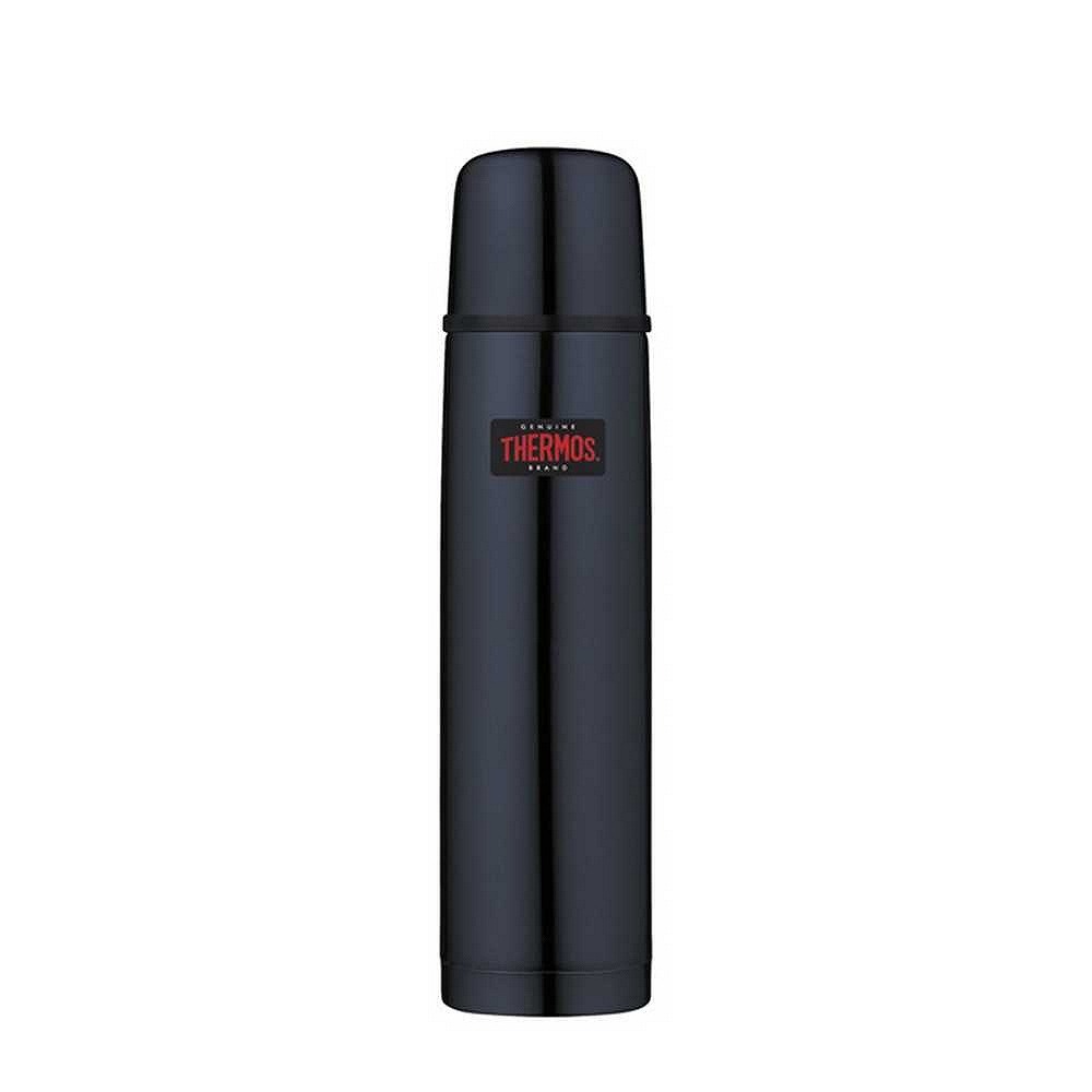 Termos z przyciskiem na nakrętce - 750 ml - z kubkiem THERMOS - ciemnoniebieski