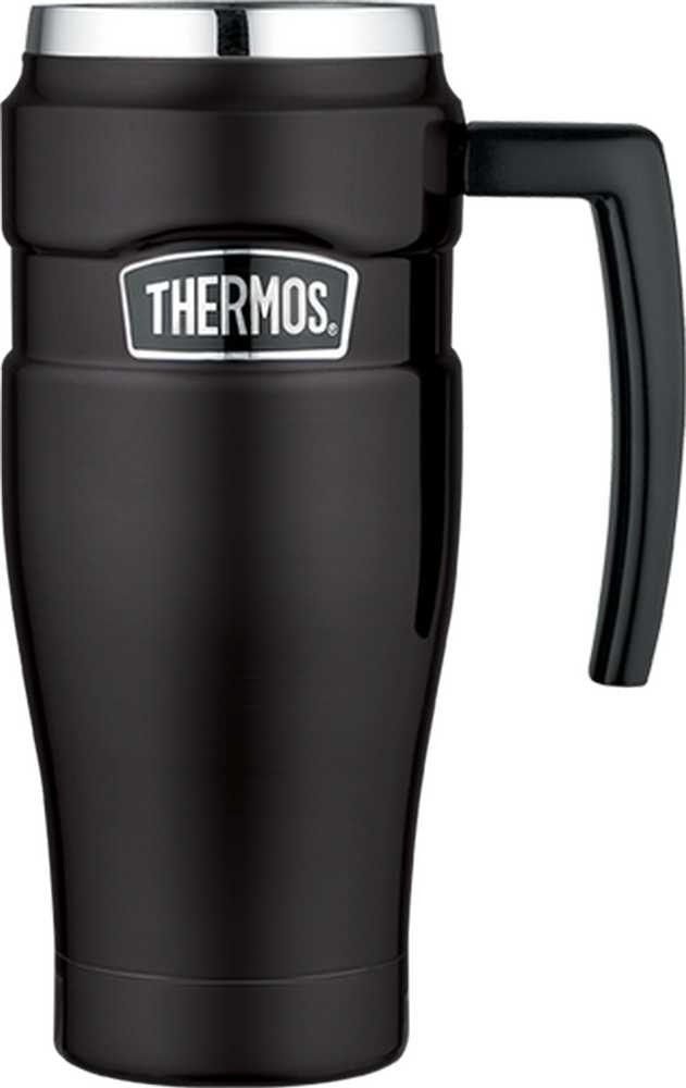 Termokubek wodoszczelny z uchwytem 470 ml THERMOS - czarny mat