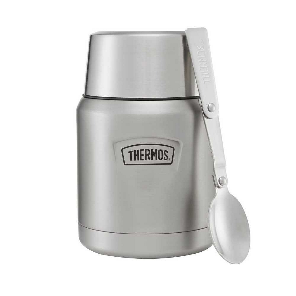 Termos na jedzenie 470 ml ze składaną łyżką i kubkiem THERMOS - stal nierdzewna