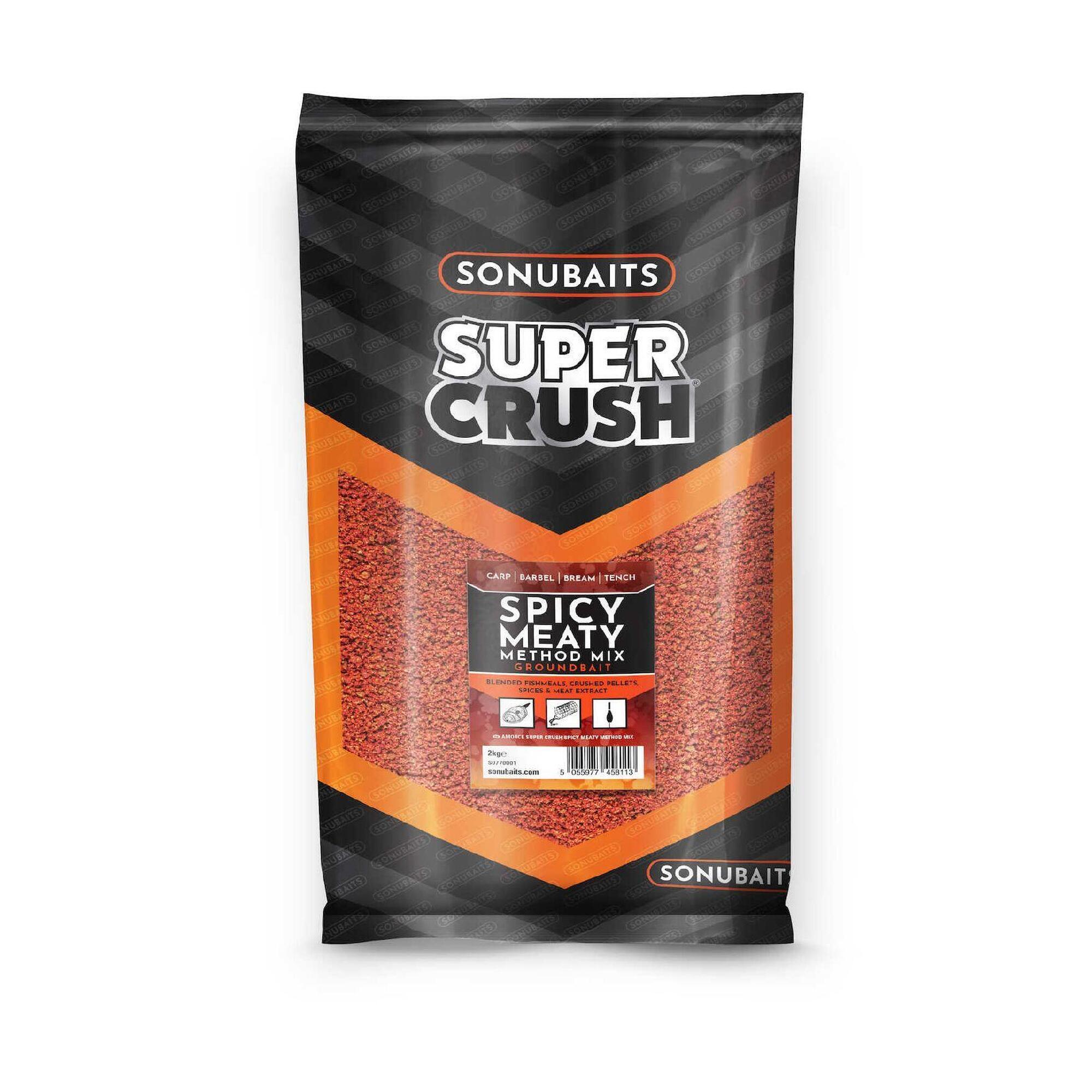 Zanęta Sonubaits Supercrush - Spicy Meaty 2Kg