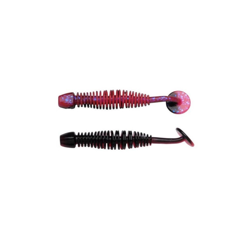 10072025686fb112004cf.jpeg Berkley PowerBait PWRBT PWR Leech 50mmSalmon Egg Red/Black - obrazek 1