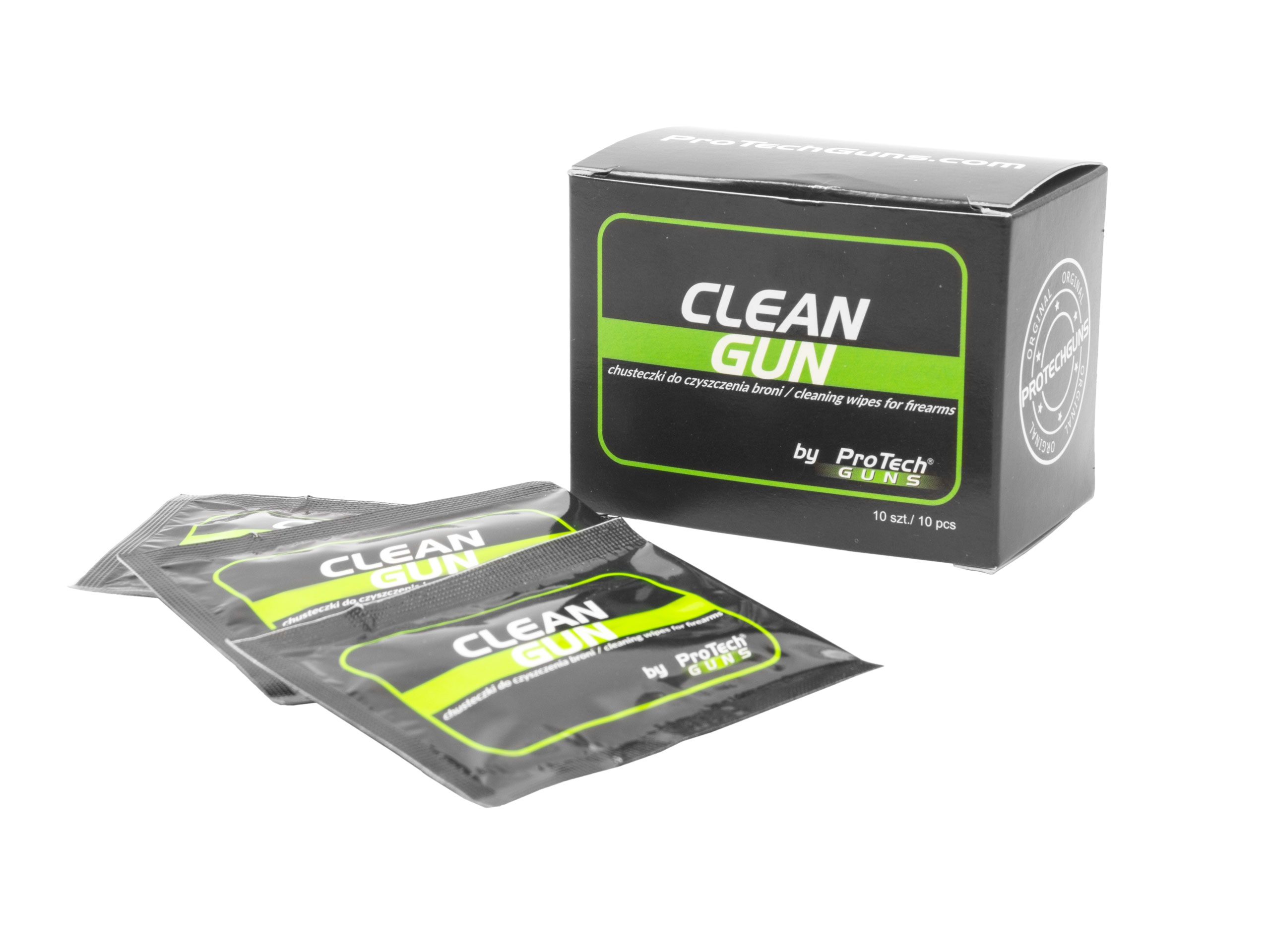 Chusteczki do czyszczenia broni Pro Tech Guns Clean Gun 10 szt. (G27)