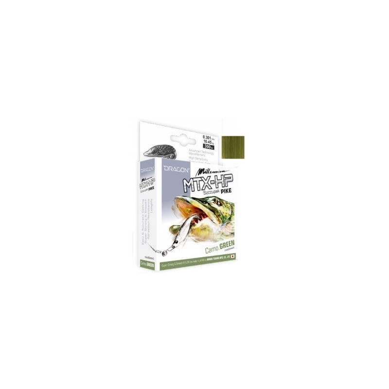 Żyłka DRAGON Millennium MTX-HP SZCZUPAK 0.25mm/7.04kg 150m oliwkowa