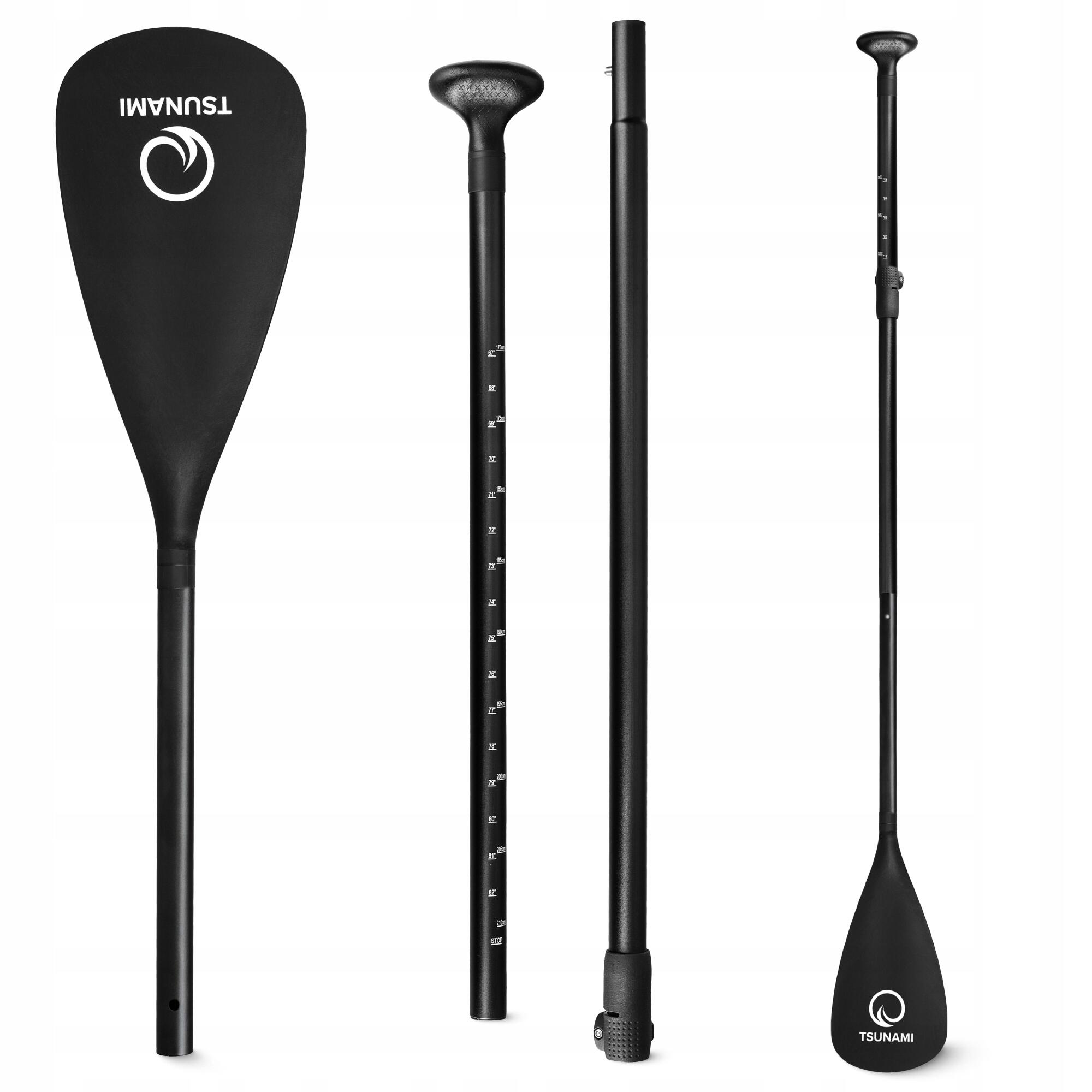Wiosło SUP do pływania TSUNAMI składane, regulowane 160-215 cm