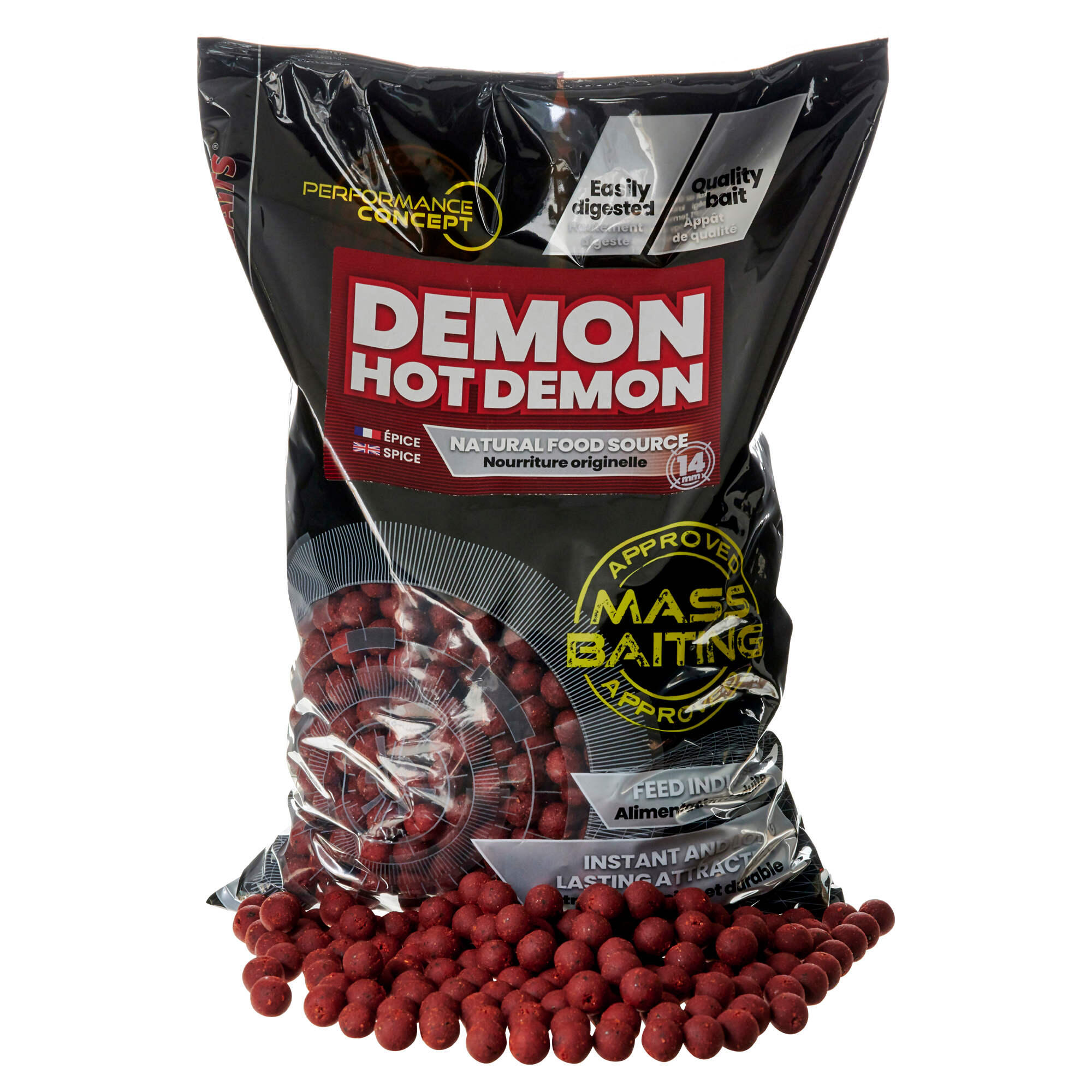 25072025688339fde29d0.jpeg Kulki Starbaits Pc Demon Hot Demon Mass Baiting 20Mm 3Kg - obrazek 1