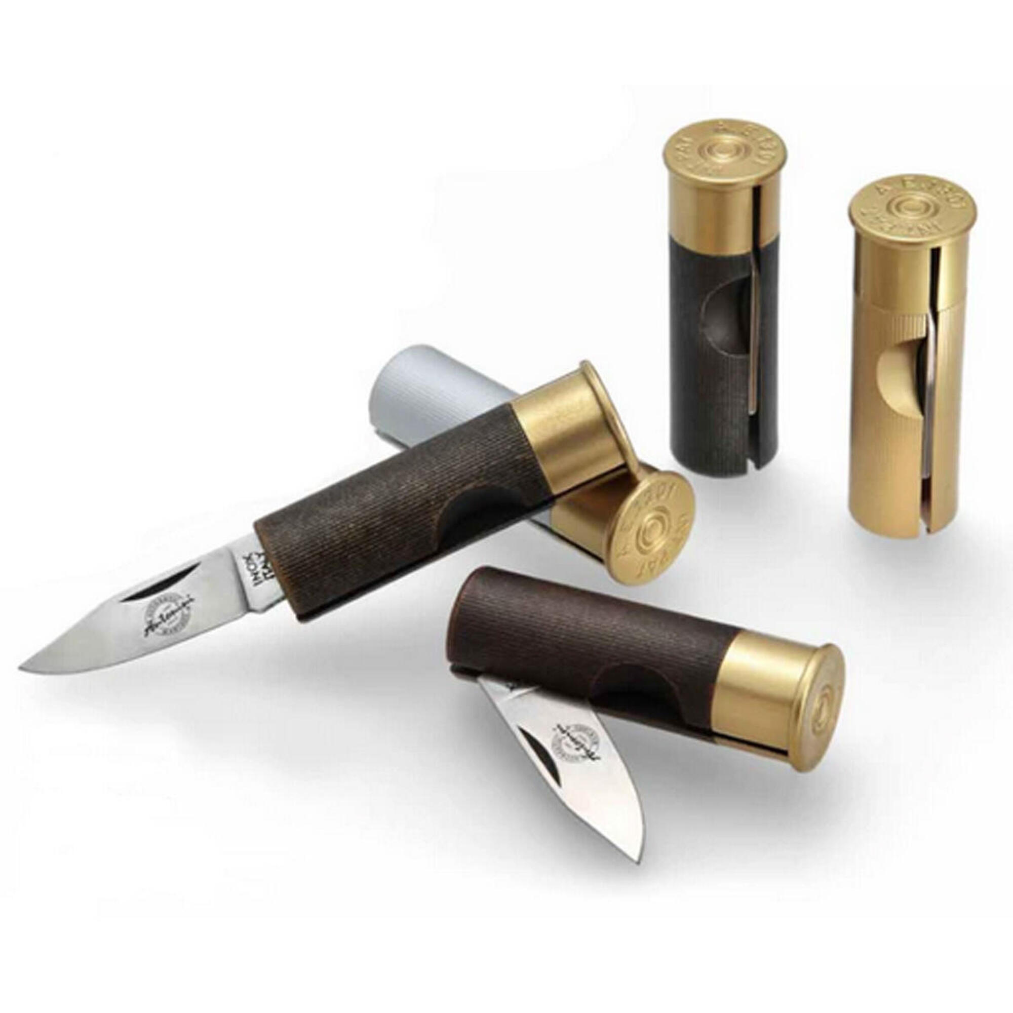 25072025688340f23229e.jpeg Nóż składany Antonini Ammo Gauge 12 imitacja metalu 5 barw - obrazek 1