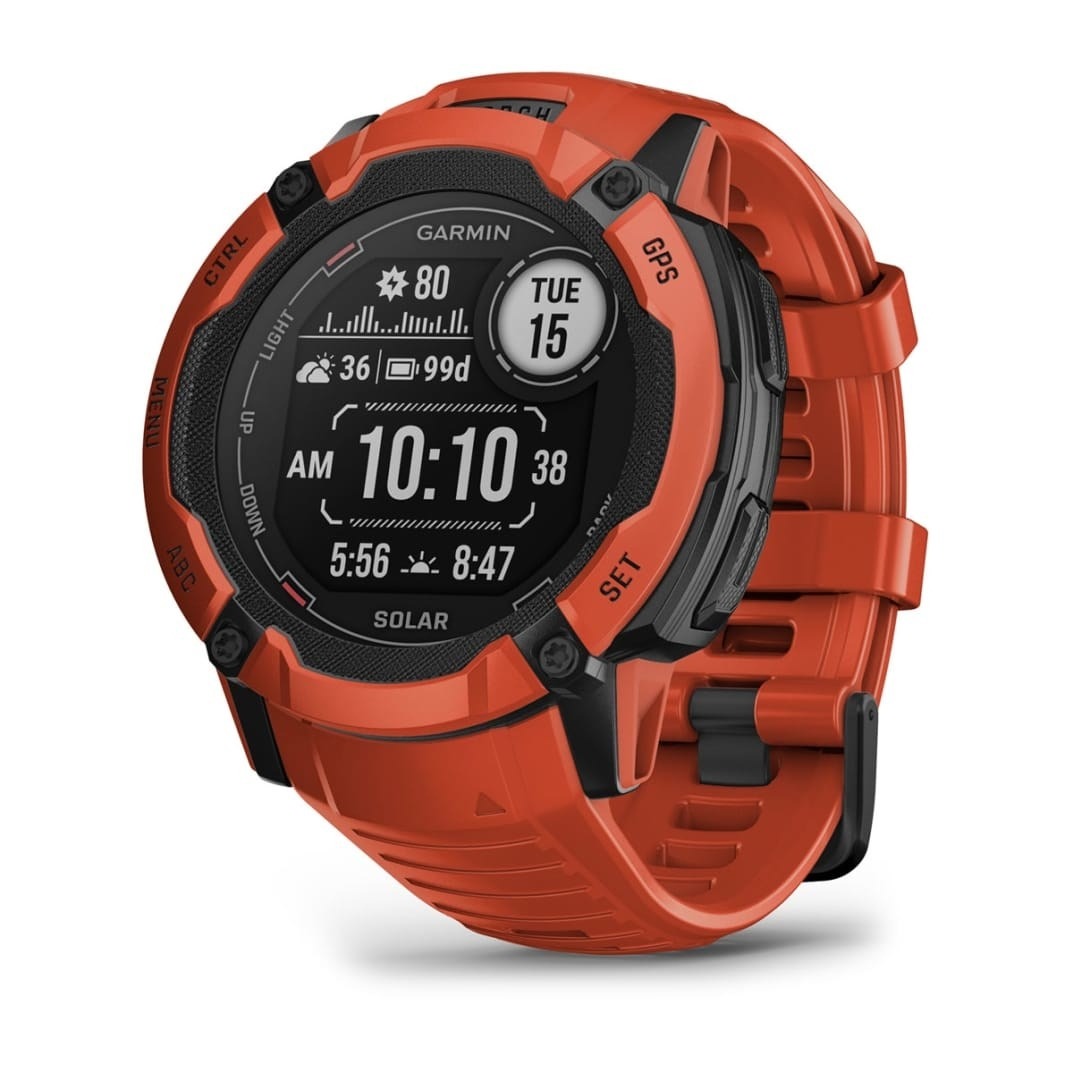 1708202568a1aeff60a46.jpeg Zegarek sportowy GARMIN Smartwatch Instinct 2X SOLAR Czerwony - obrazek 1