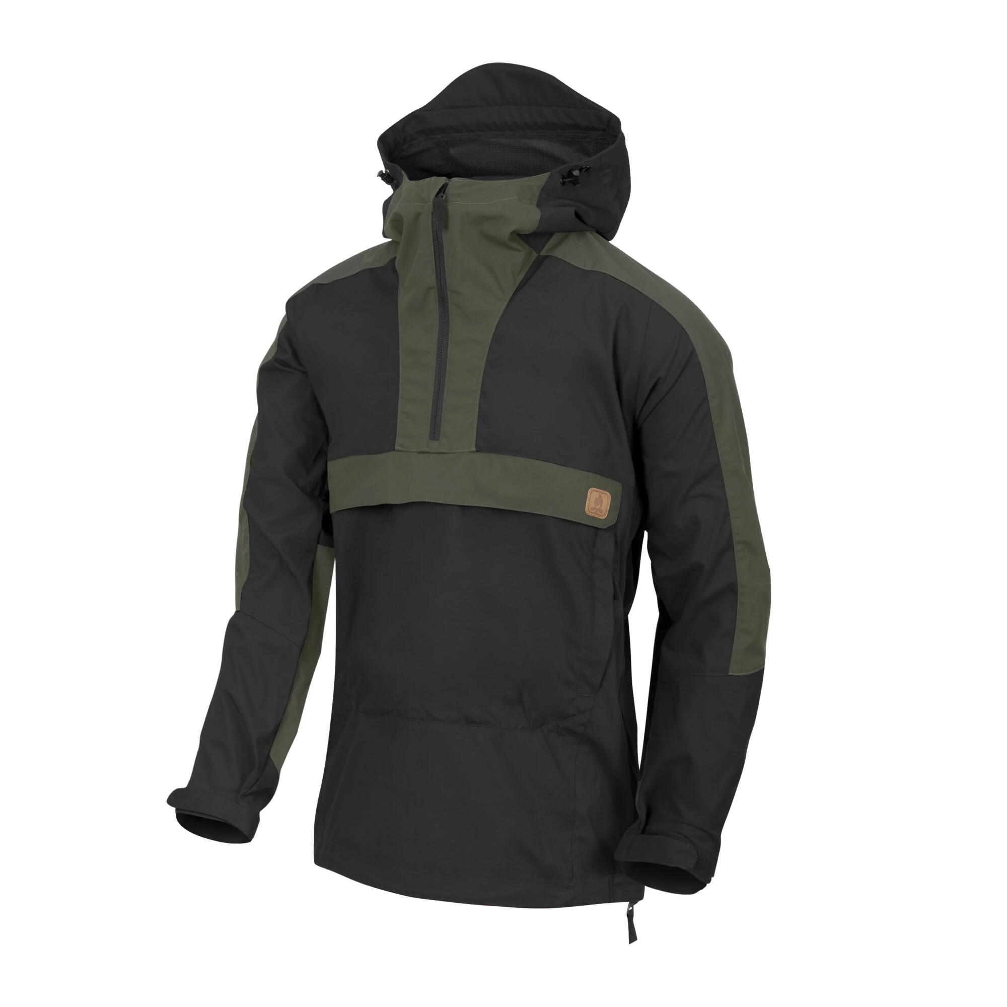 Kurtka Anorak Woodsman - Czarny / Taiga Green