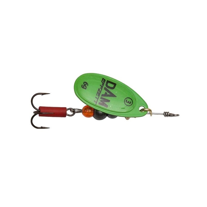 Błystka Obrotowa Dam EFFZETT FLUO SPINNER NR 4 10G GREEN 60683