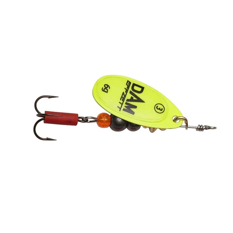 Błystka Obrotowa Dam EFFZETT FLUO SPINNER NR 4 10G YELLOW 60681