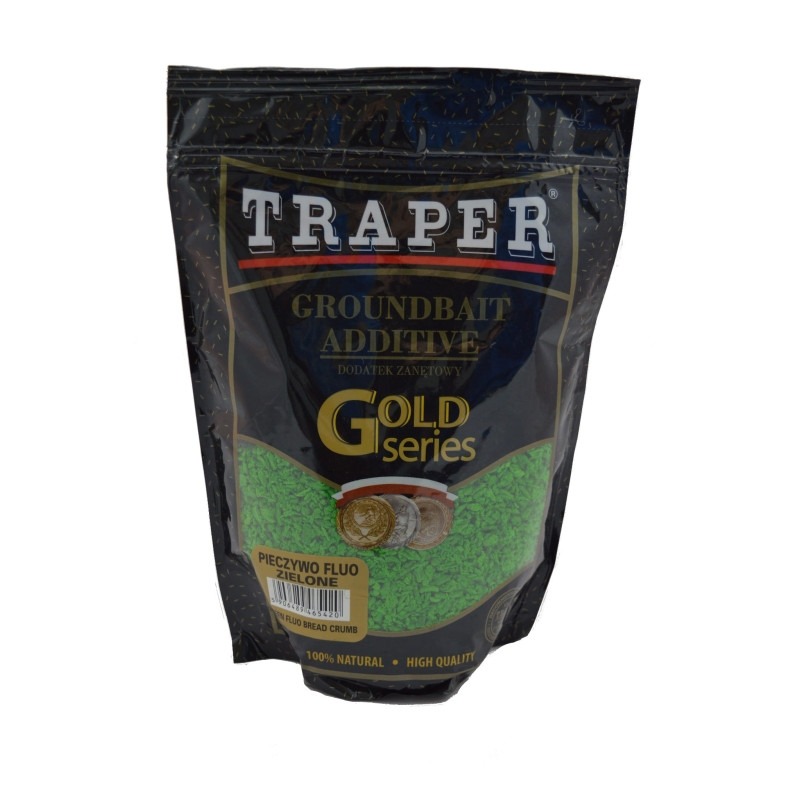 DODATEK ZANĘTOWY TRAPER GOLD SERIES 400G PIECZYWO FLUO ZIELONE 01158