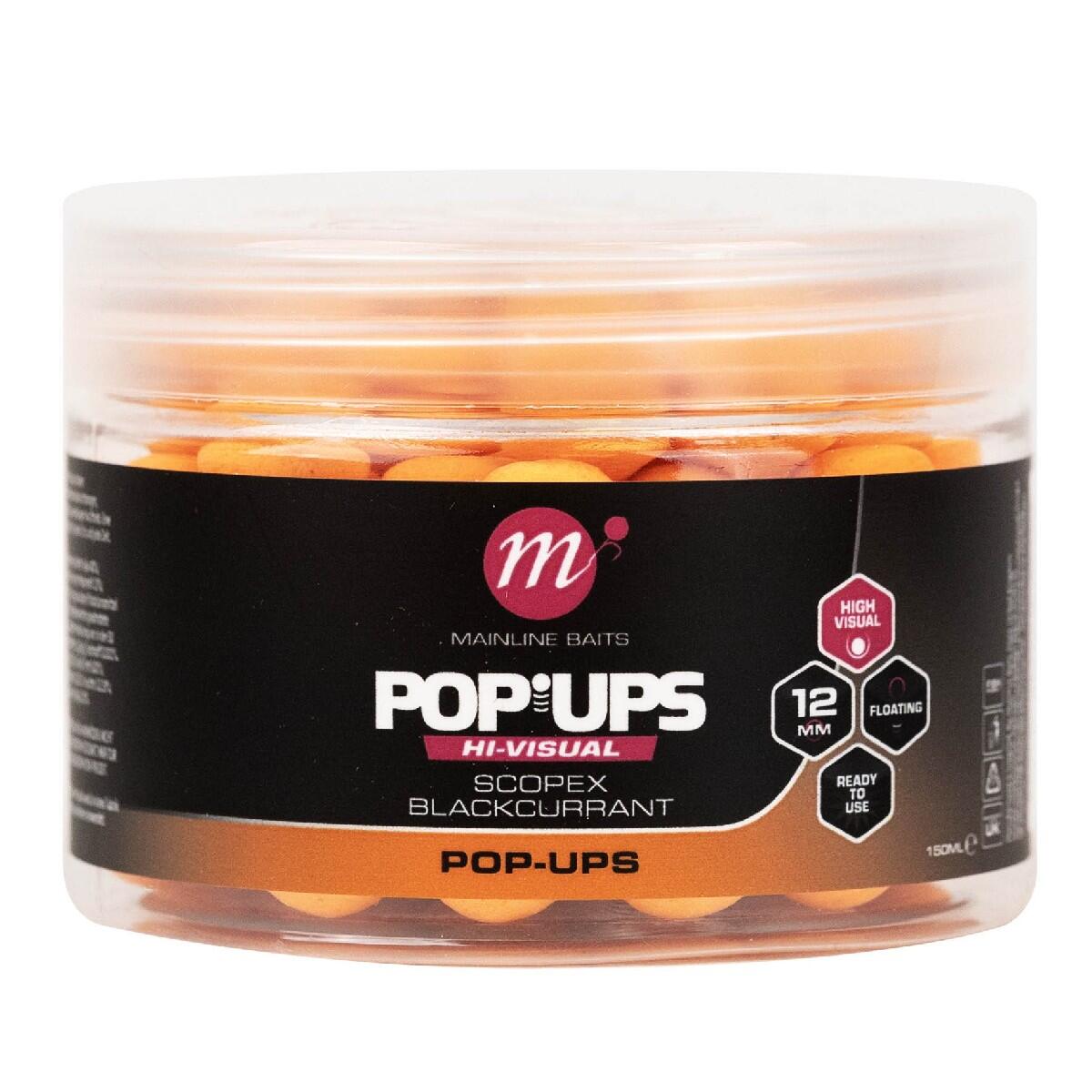 Przynęta Kulki Mainline Mini Hi-Visual Pop-Ups Scopex Blackcurrant 12mm