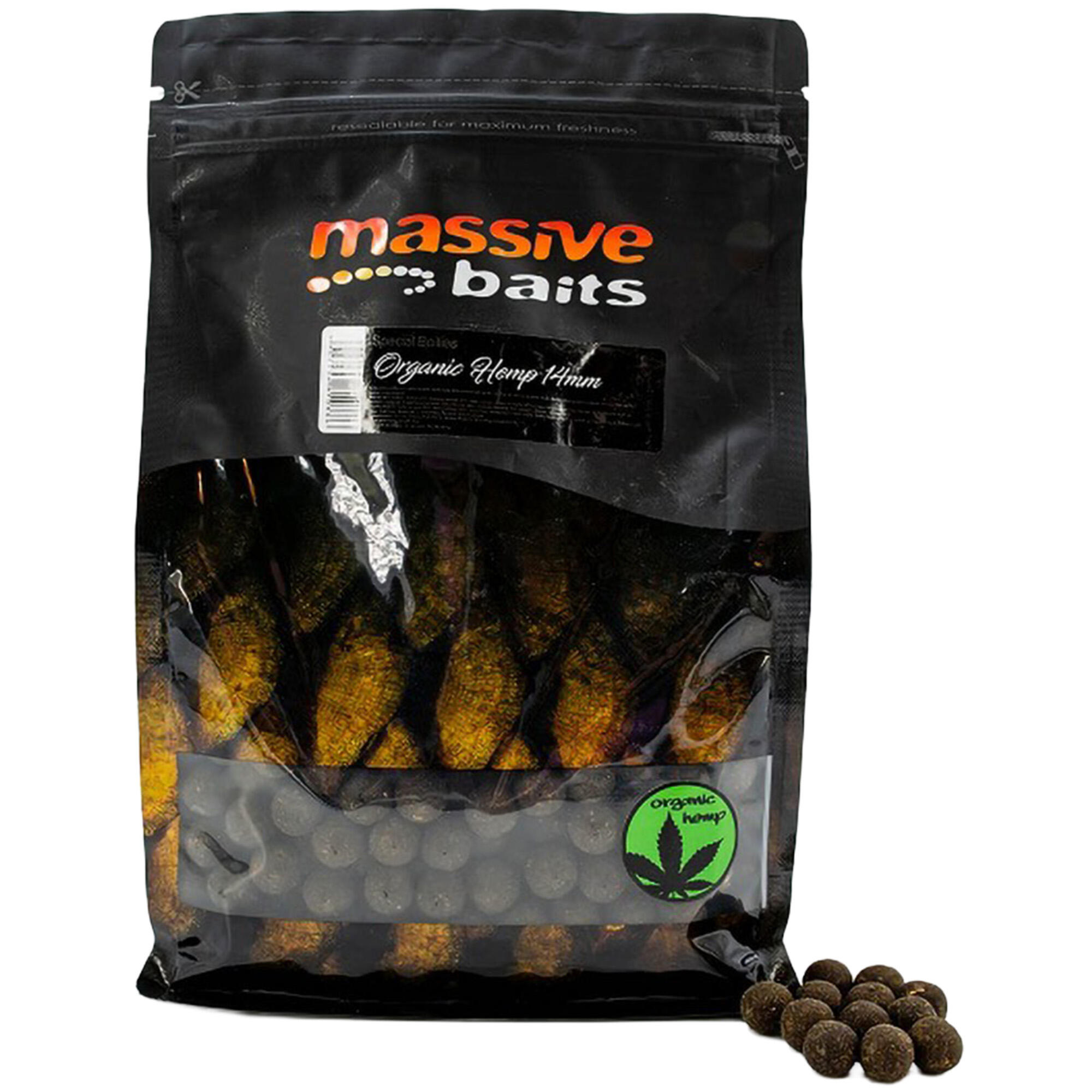 Kulki Massive Baits Special Boilies Organic Hemp 14Mm 1Kg