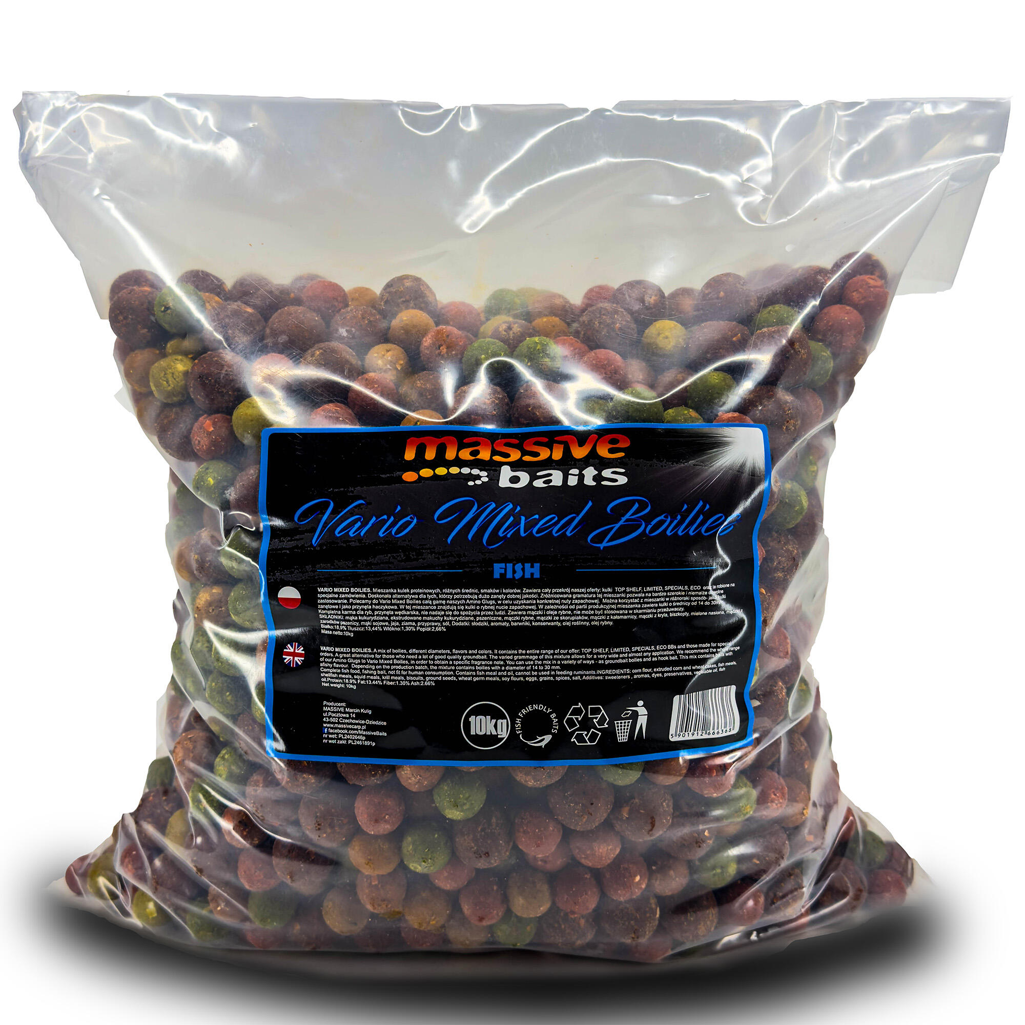 2410202568fb328ac4e01.jpeg Kulki Massive Baits Fish Vario Mixed 14/18/24Mm Worek 10Kg - obrazek 1