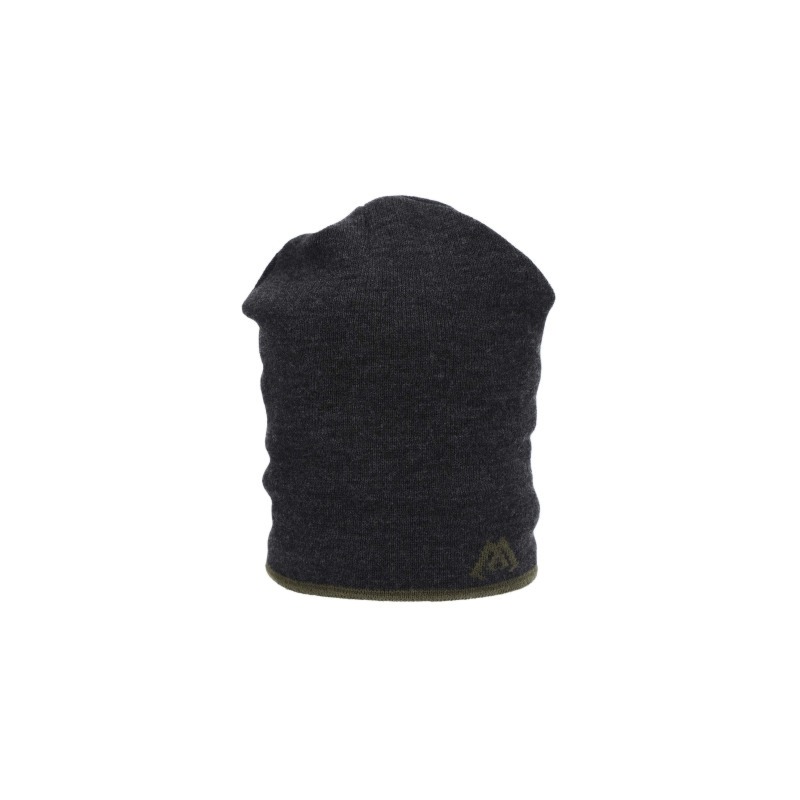 Czapka Zimowa - BEANIE - SZARO ZIELONA