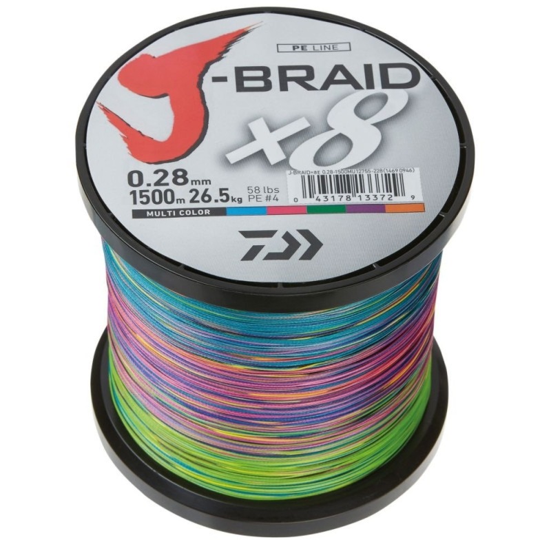 311020256904b9b98d6eb.jpeg Daiwa J-Braid X8 0.18mm-150m multi c. - obrazek 1