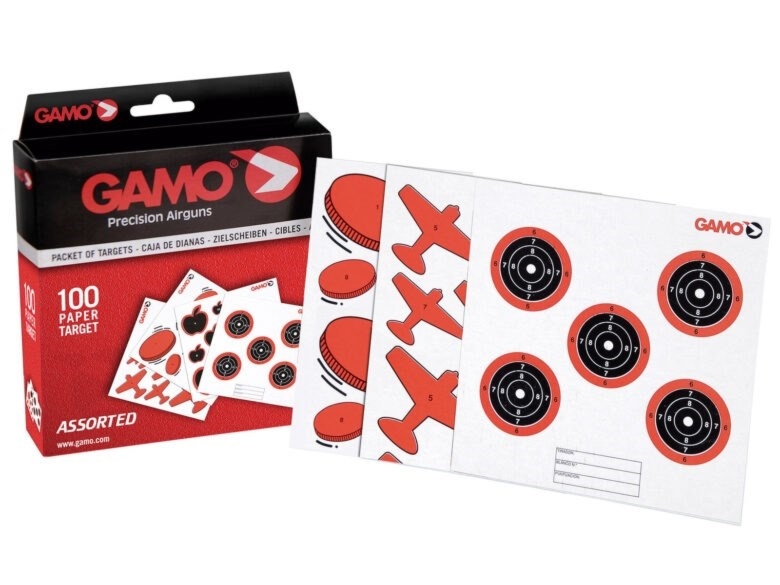 Tarcze papierowe Gamo - różne rodzaje 14x14 - 100 sztuk