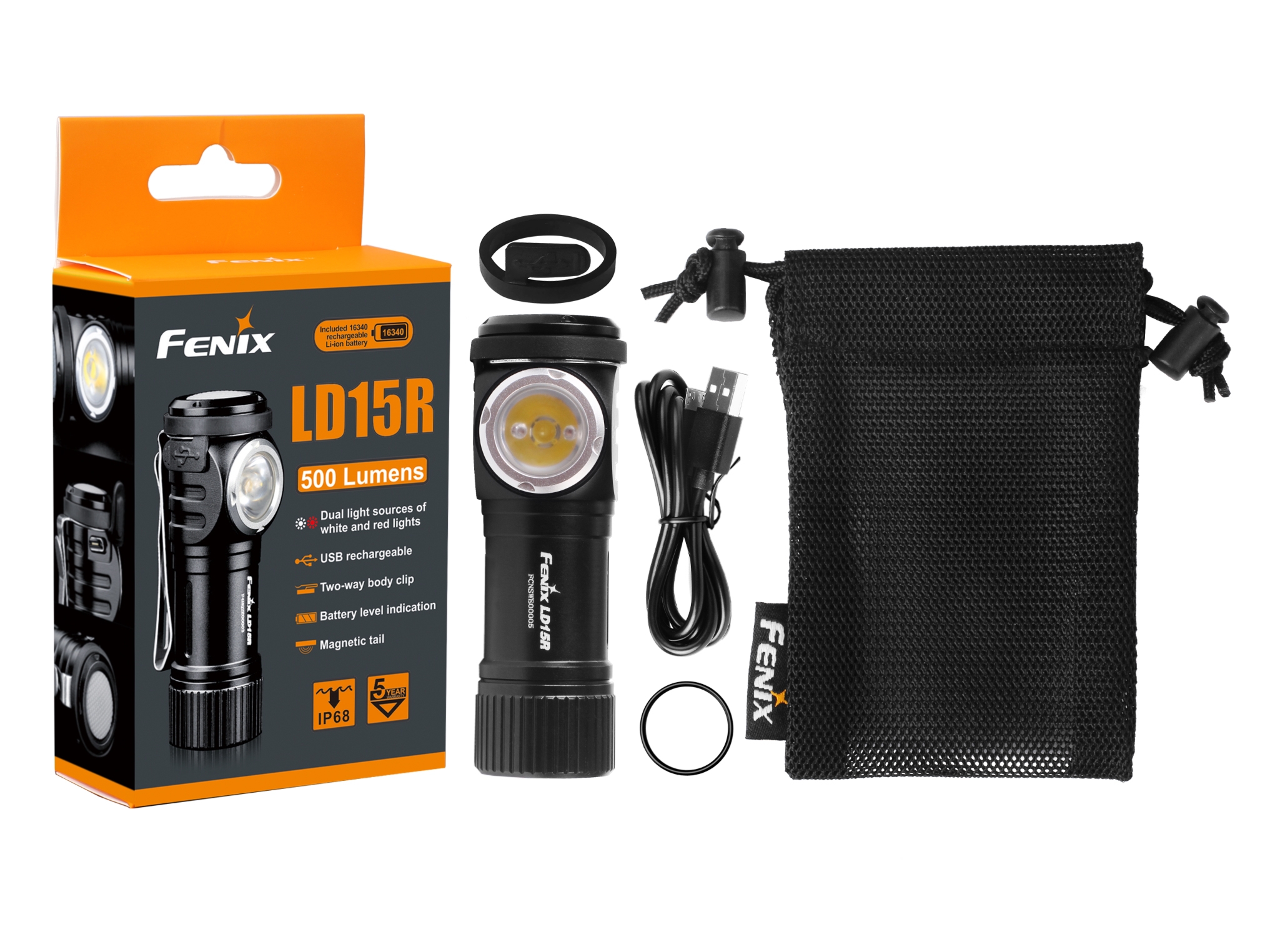 Latarka ręczna Fenix LD15R katowa (LD15R)