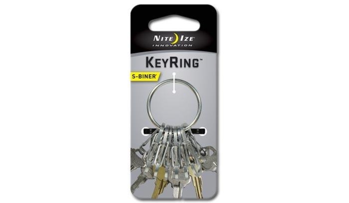 Brelok Nite Ize S-Biner KeyRing Steel - Stalowy - KRGS-11-R3