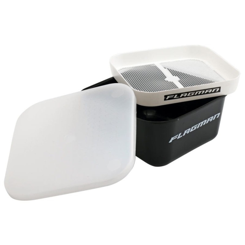 FLAGMAN BOX WITH LID AND RIDDLE FOR BLOODWORM 15x15cm MADE IN ITALY