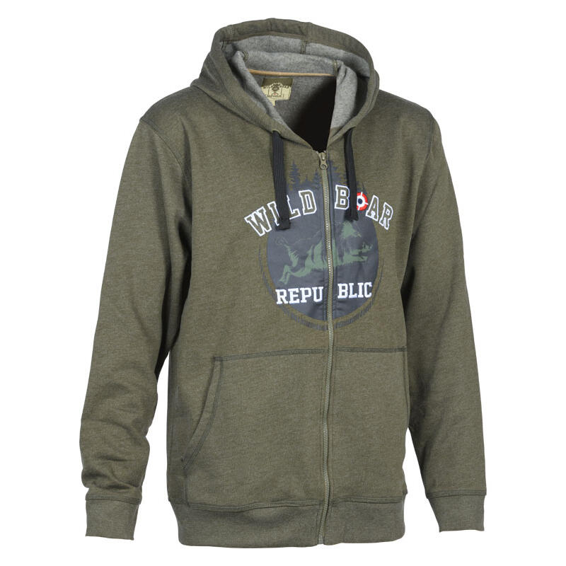 Bluza z kapturem i zamkiem błyskawicznym PERCUSSION Wild Boar Republic