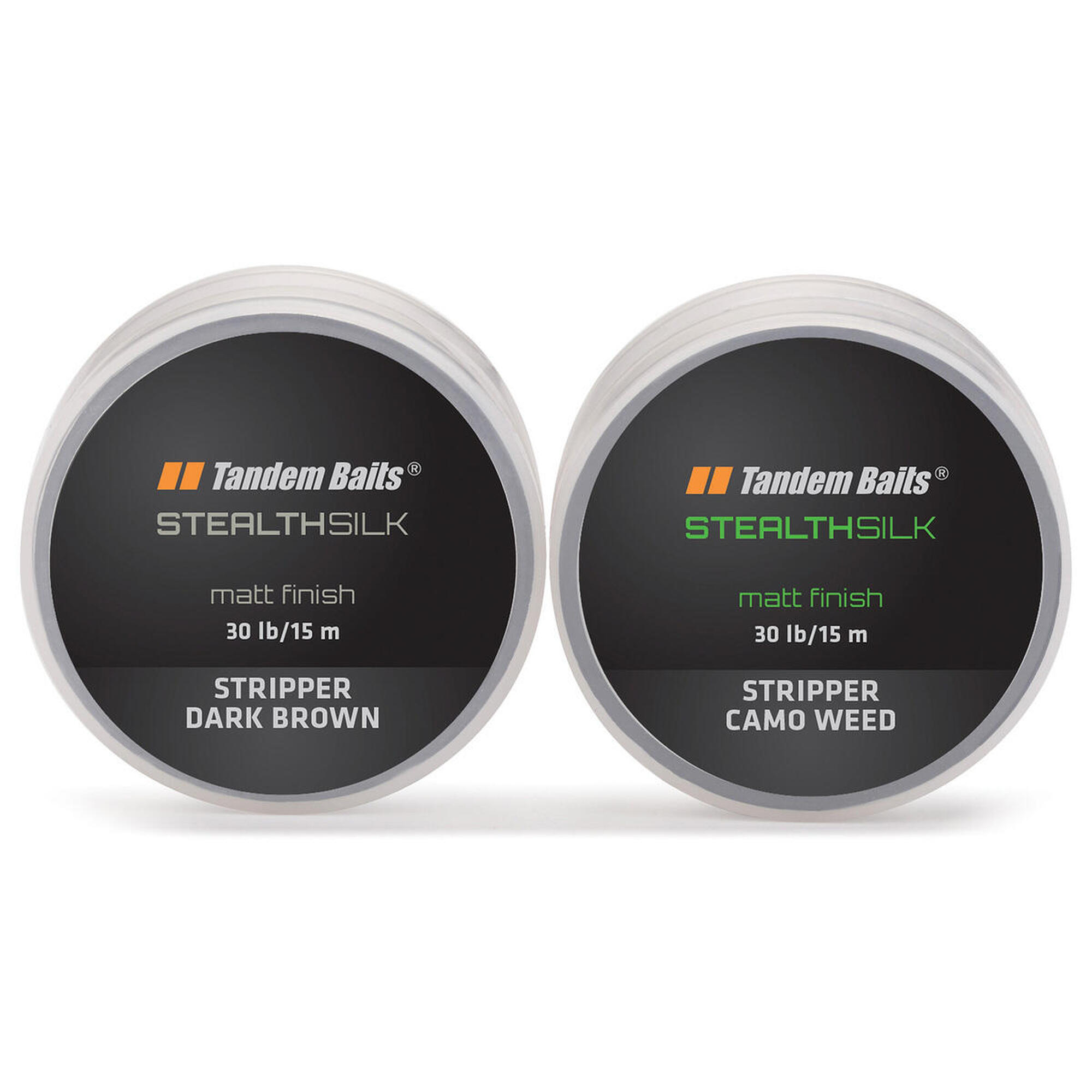 Plecionka przyponowa Stealth Silk Stripper 15m / 30 lb Mix kolorów 2 szt
