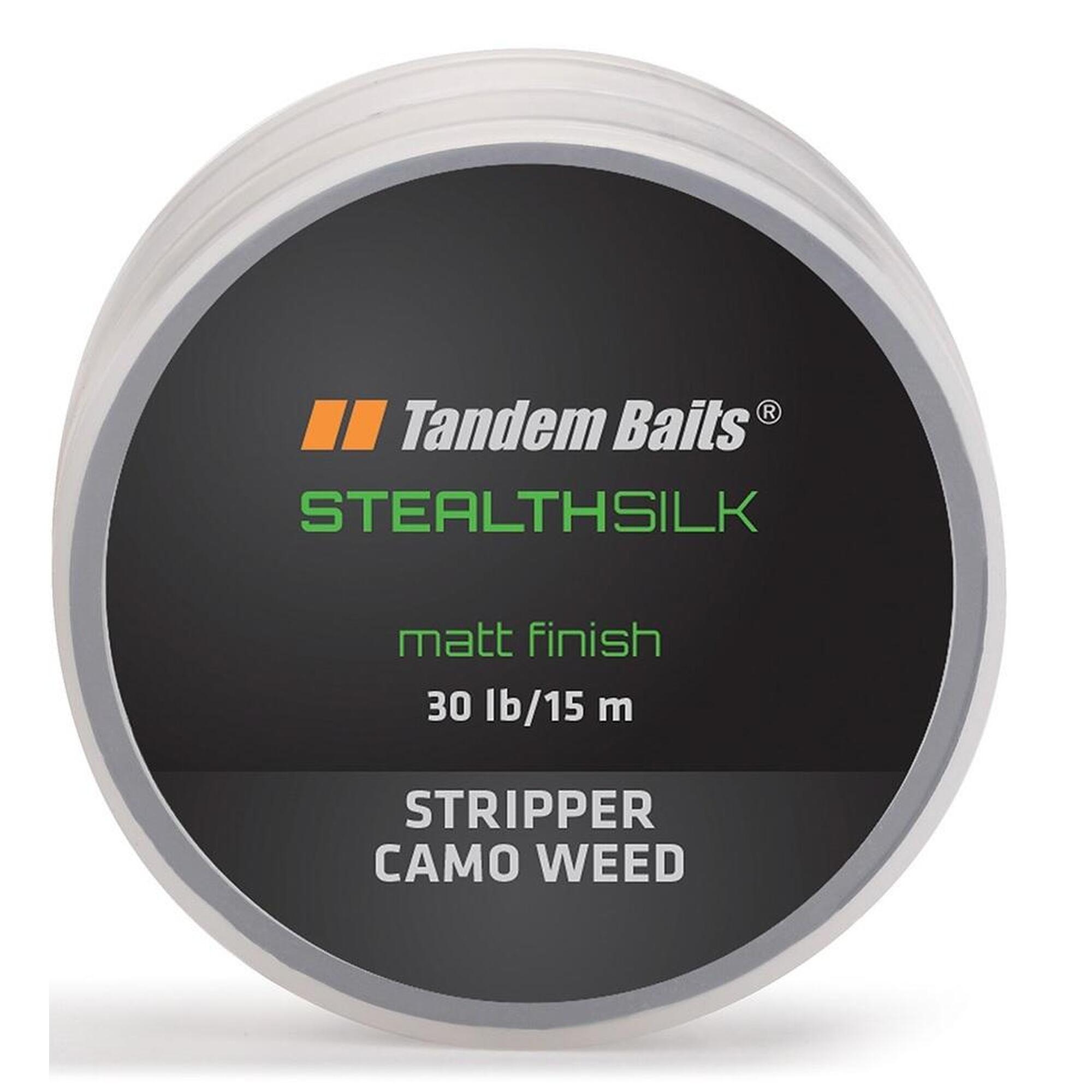 Plecionka przyponowa Stealth Silk Stripper Zarośla Kamuflaż 15m/30 lb