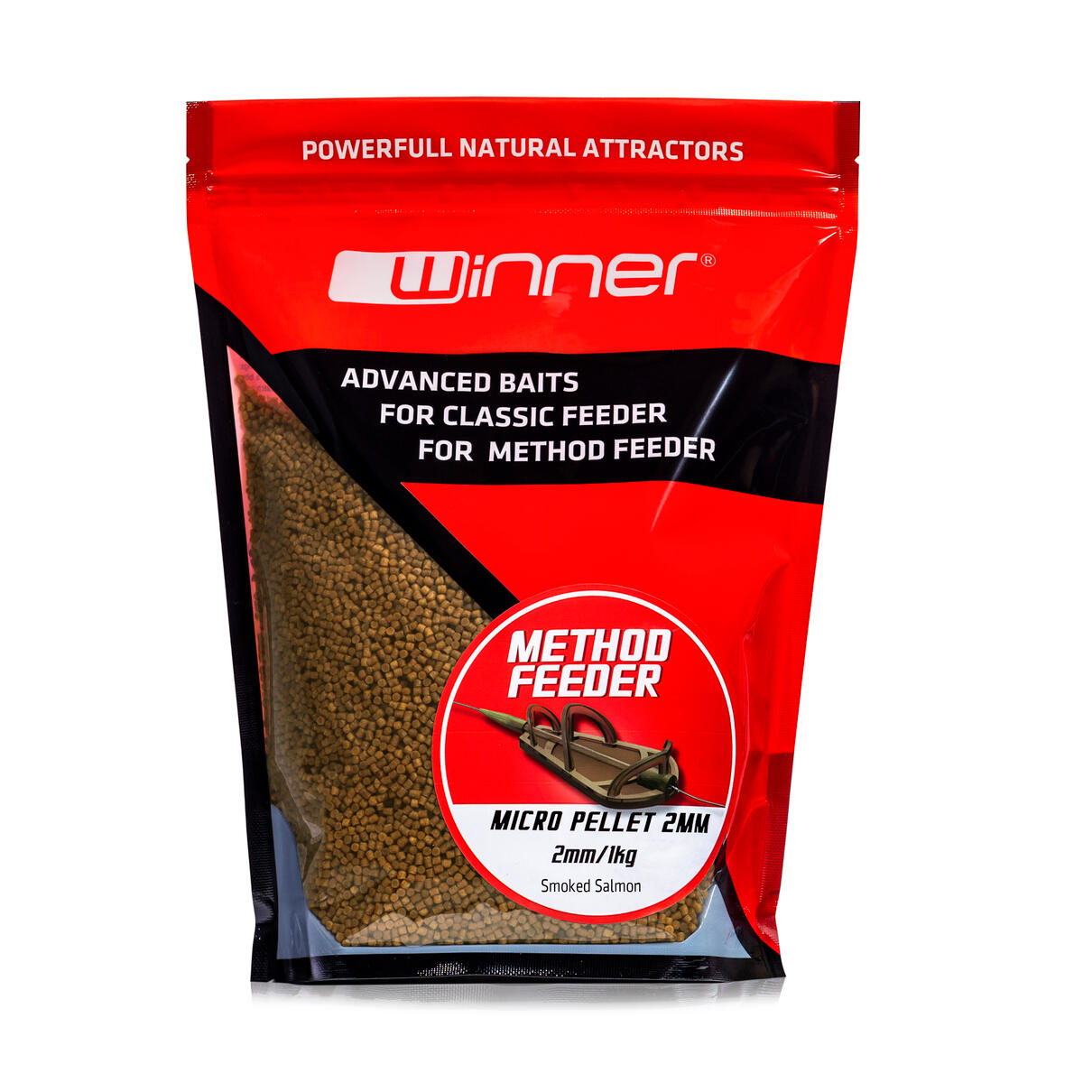 Pellet do Method /Feeder Winner 2mm/1kg - Wędzony Łosoś