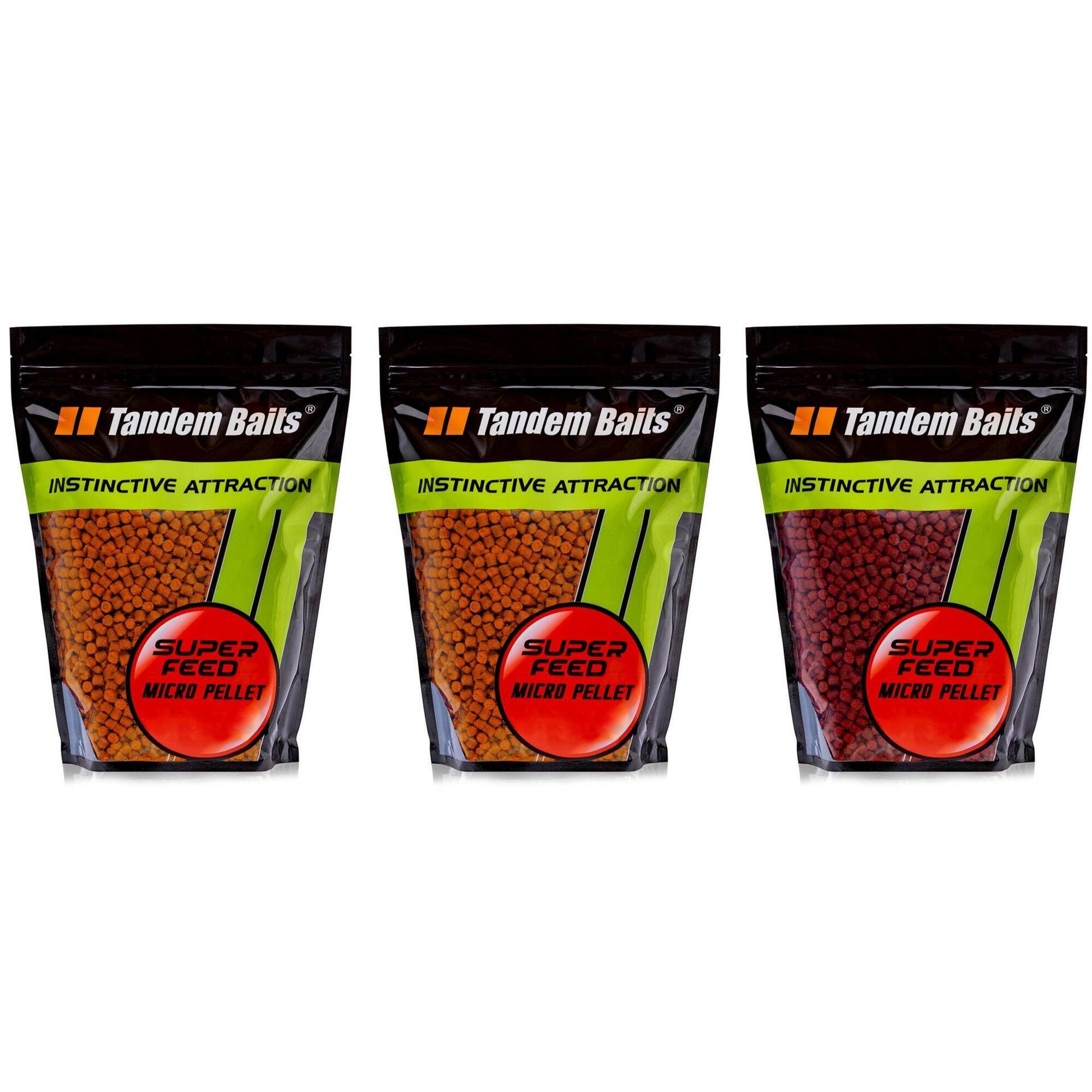 Micro-pellet karpiowy SuperFeed 2 mm / 1 kg – Zestaw Mix Smaków (3 sztuki)