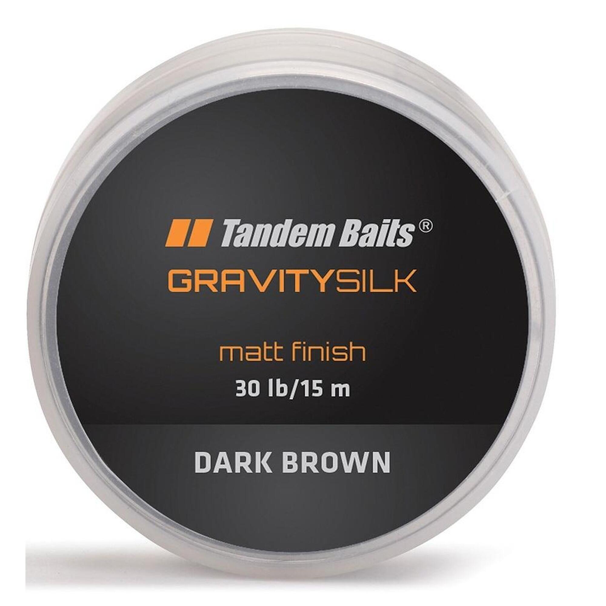 Plecionka przyponowa Gravity Silk 30 lb / 15 m Ciemny Brąz