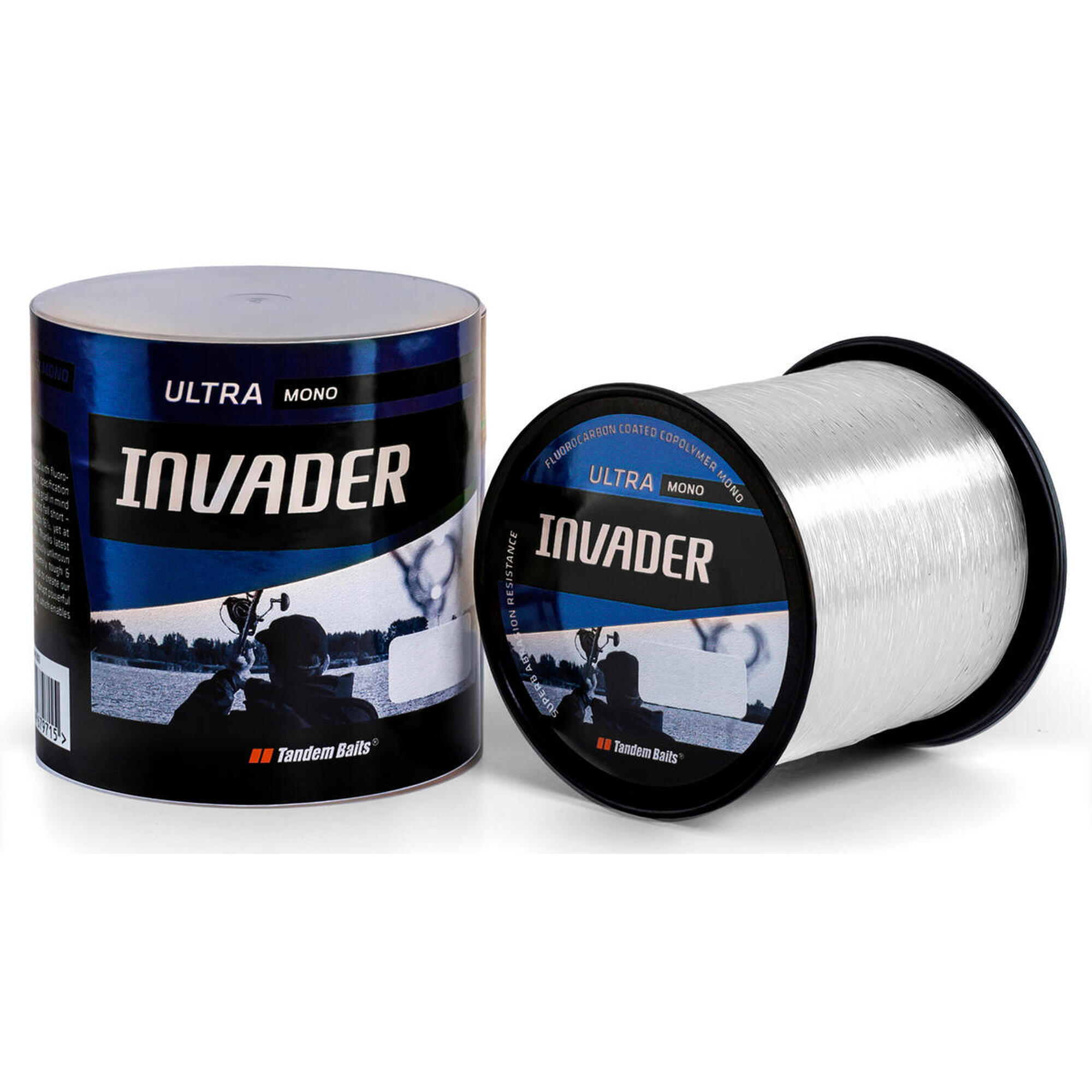 Żyłka Karpiowa Invader Ultra Mono 1200 m / 0,352 mm - Biała / 2 szt
