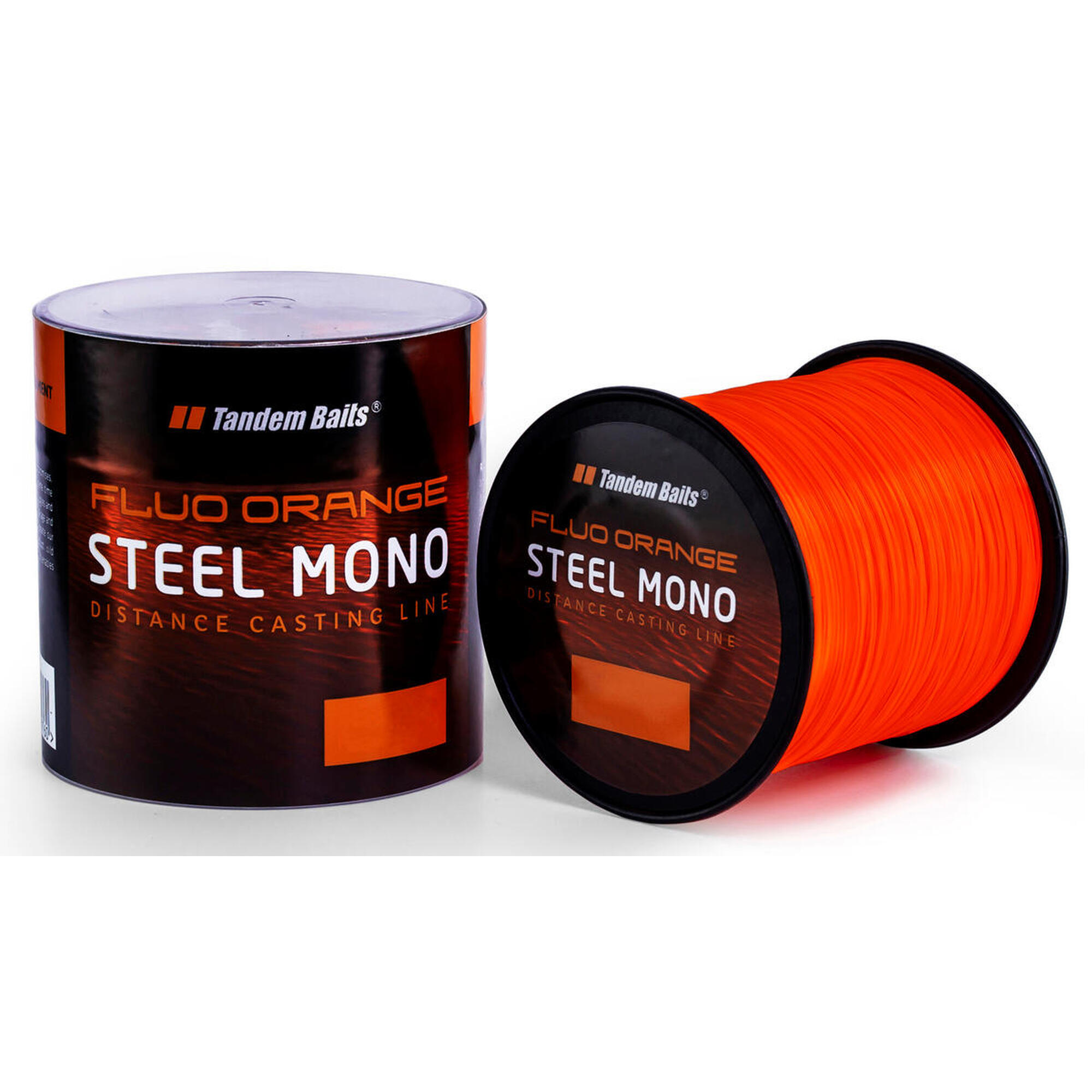 Żyłka Karpiowa Steel Mono Fluo pomarańczowy 1200 m / 0,35 mm / 2 szt
